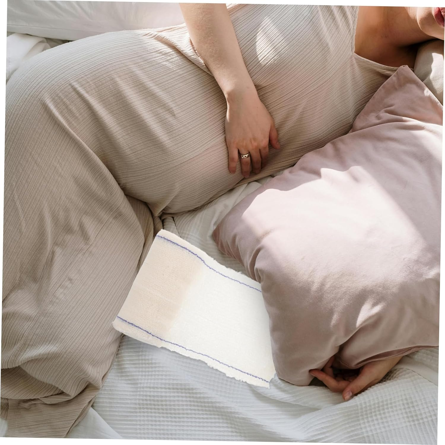 Outanaya Postpartum Abdominal Binder Compression Wrap for Belly and Chest Support Breathable Cotton Postpartum Wrap for Csection Recovery and Abdominal Tightening image number 3