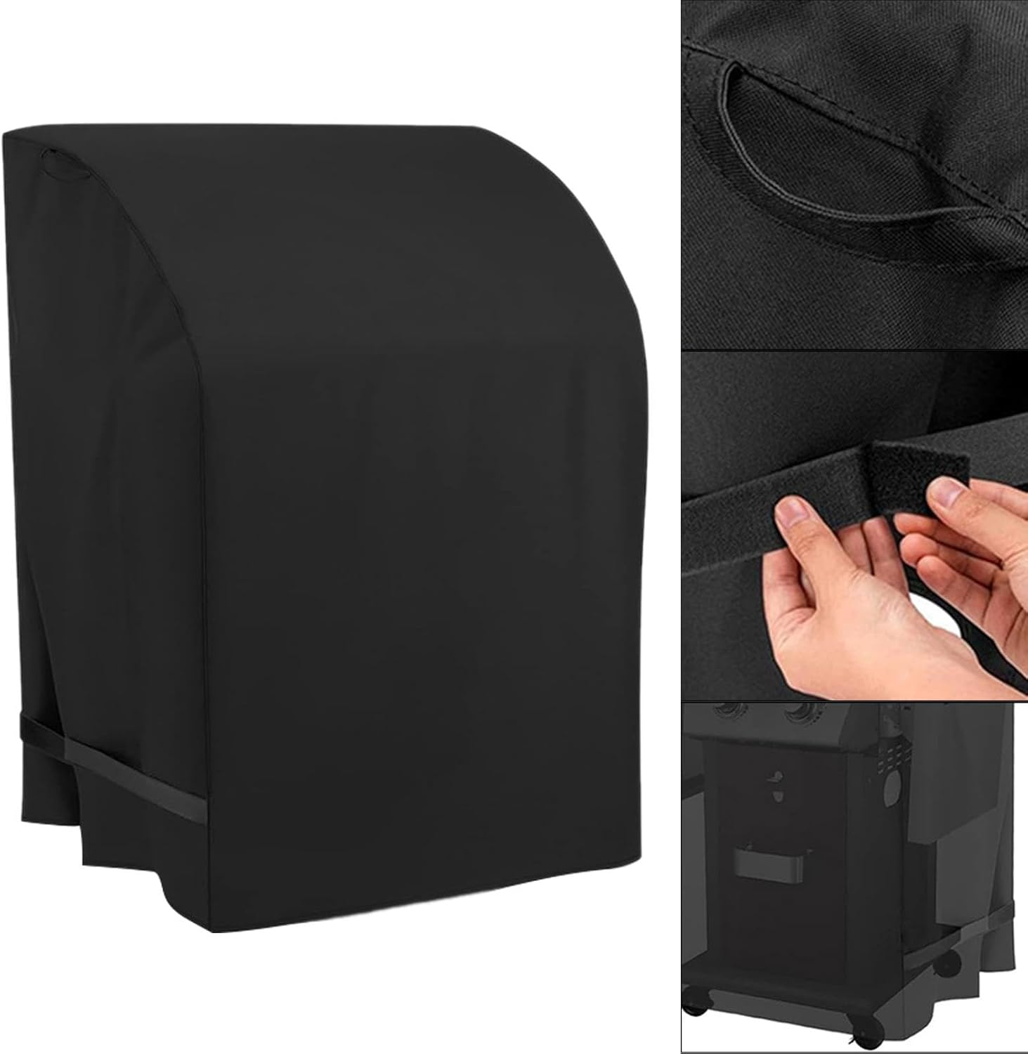 BBQ Grill Cover 2 Burner Grill Cover Outdoor,Wear Resistant, Protection Oxford Cloth Waterproof, 82X61X110Cm