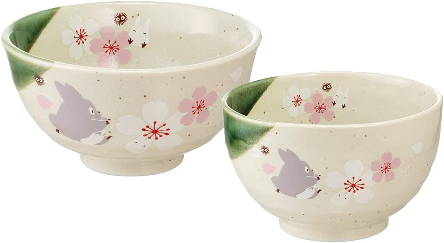 Studio Ghibli via Bluefin My Neighbor Totoro Traditional Japanese Dish Series - Small Rice Bowl [Sakura/Cherry Blossom] - Official Studio Ghibli Merchandise, CHMR1-A image number 3