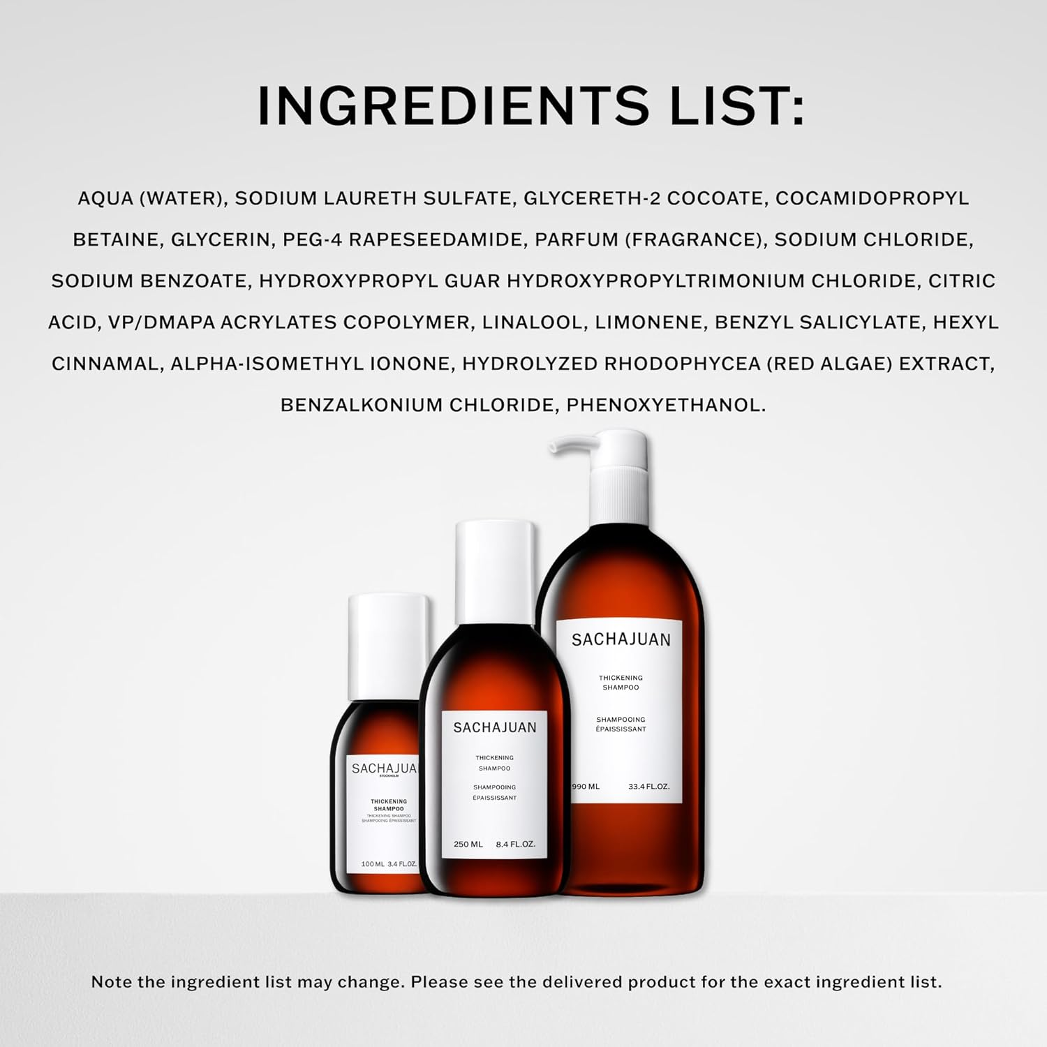 SACHAJUAN Thickening Shampoo, Clear, 100 Ml image number 3