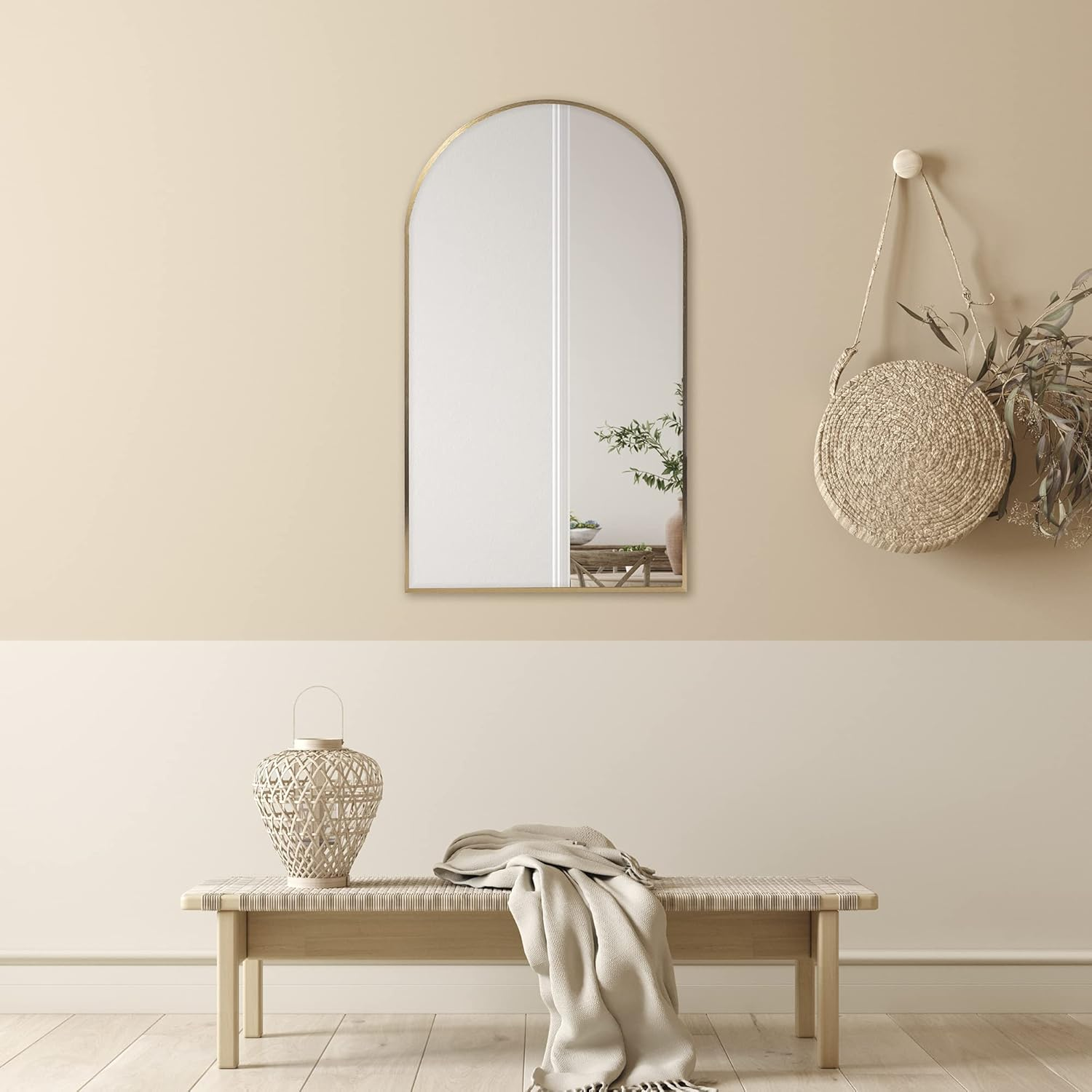 Cooper & Co. 80Cm Naomi Arched Wall Mirror Gold