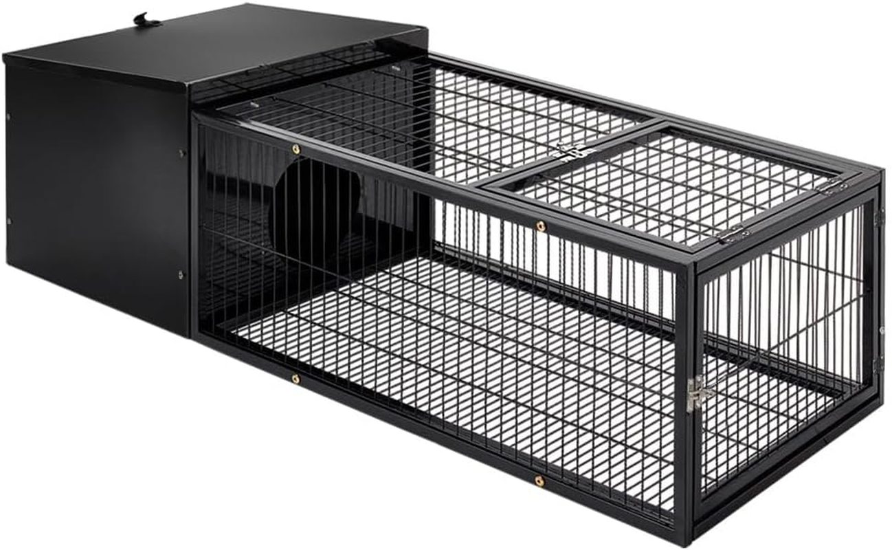 I.Pet Rabbit Hutch Bird Cage Ferret Guinea Pig Rat Bunny Cages Pet Enclosure House Carrier Habitat,Ourdoor Indoor for Small Animals, 120Cm Length Metal Steel Slide-Out Tray Lockable image number 5