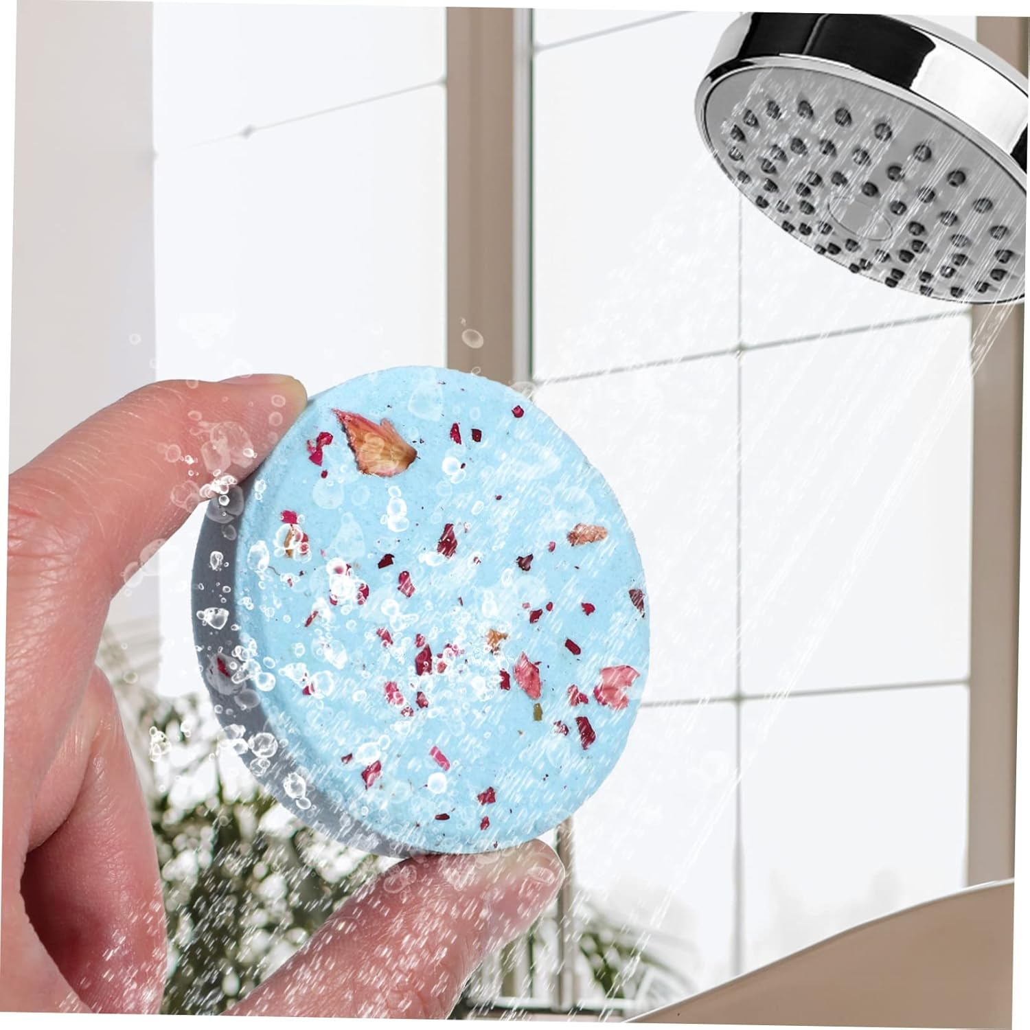 OHPHCALL 8Pcs Natural Essential Oil Shower Tablets for Relaxation Aromatherapy Steamers Kit Pampering Bath Supplies For image number 6