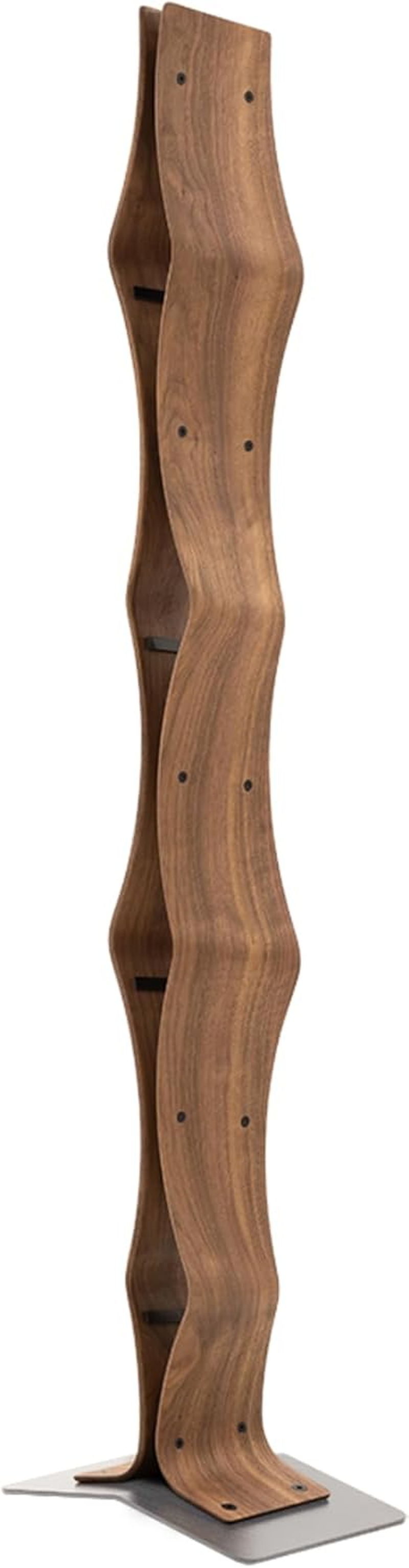 Max Levi&reg; Vertigo American Walnut - Wine Rack (Silver Base) - Black Base image number 7