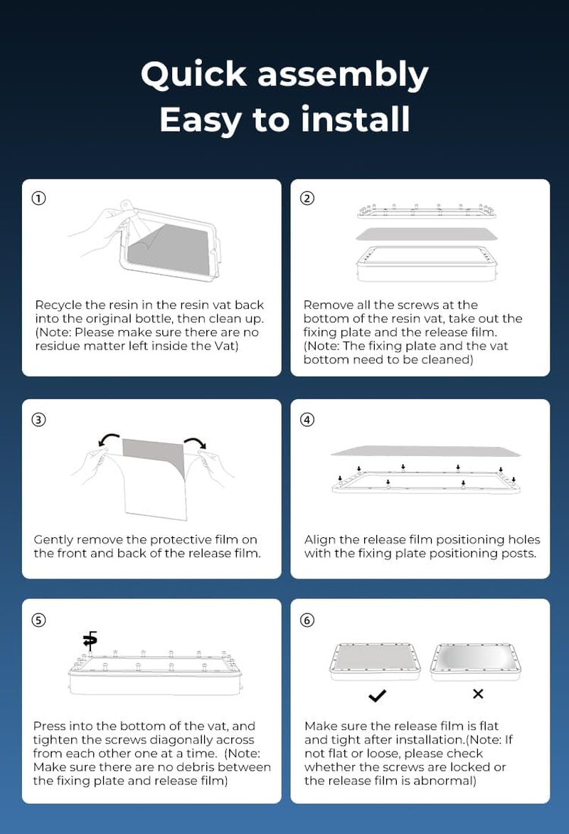 Creality Fep-Basic Film (310 X 220 X 0.15Mm) 5PCS for Halot-Mage, Halot-Mage Pro, Halot-Mages（Mono M5/M5S/M5S Pro, M7 Pro, Sonic Mighty 8K/Mighty Revo, Saturn 2/3/3 Ultra） 3D Printers Accessories image number 1