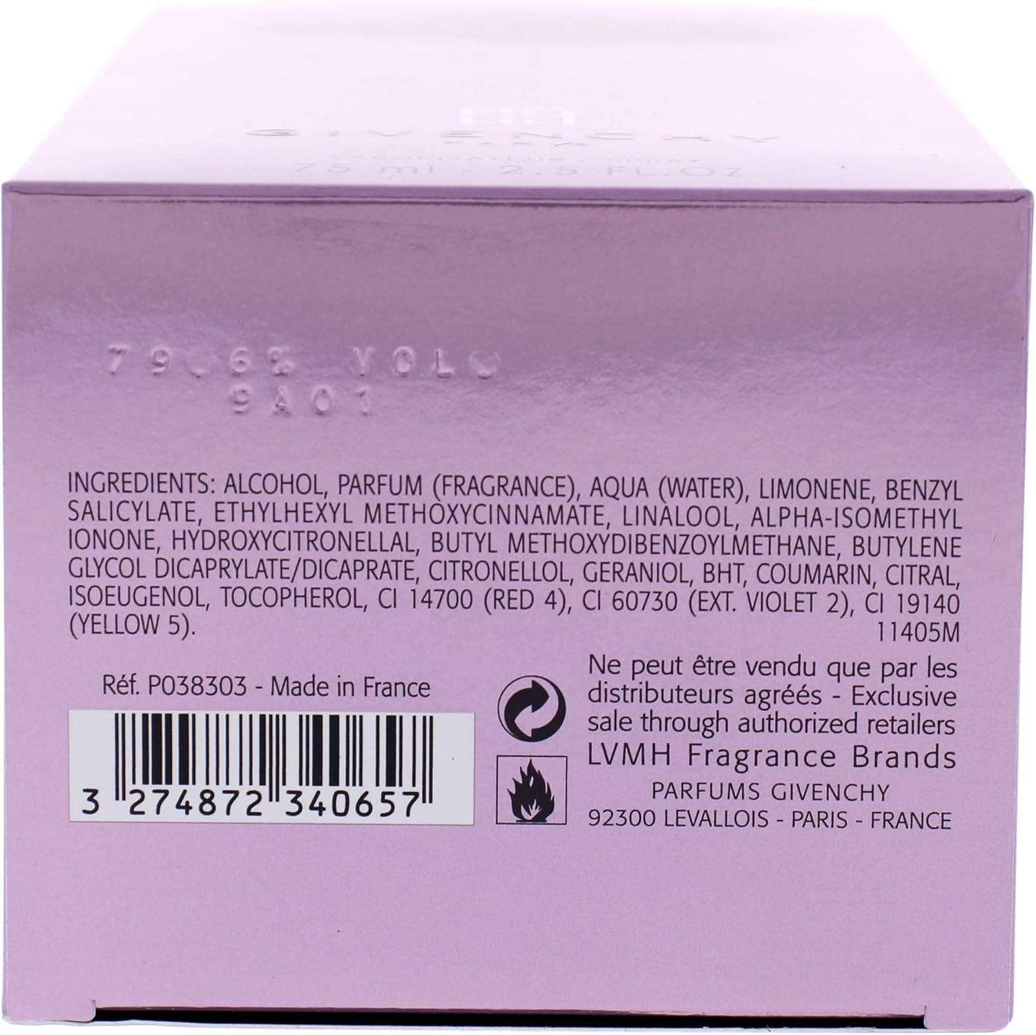 Givenchy L'Ange Noir Eau De Toilette Spray for Women 75 Ml image number 1