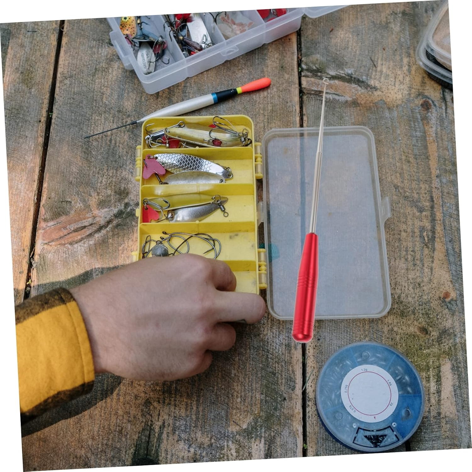 2Pcs Fishhook Remover Tool Magnetic Design Hook Removing Tool for Saltwater Fishing Fish Hook Quick Removal Fishing Tackle Fish Disconnect Device - Blue image number 6