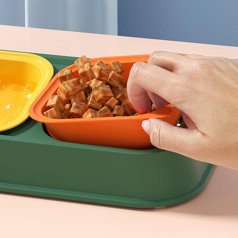 BPS Pet Bowl, Cat Bowls, Non-Slip Pet Bowls, for Cats and Dogs, Small (L, Model 1) BPS-5576AM image number 5