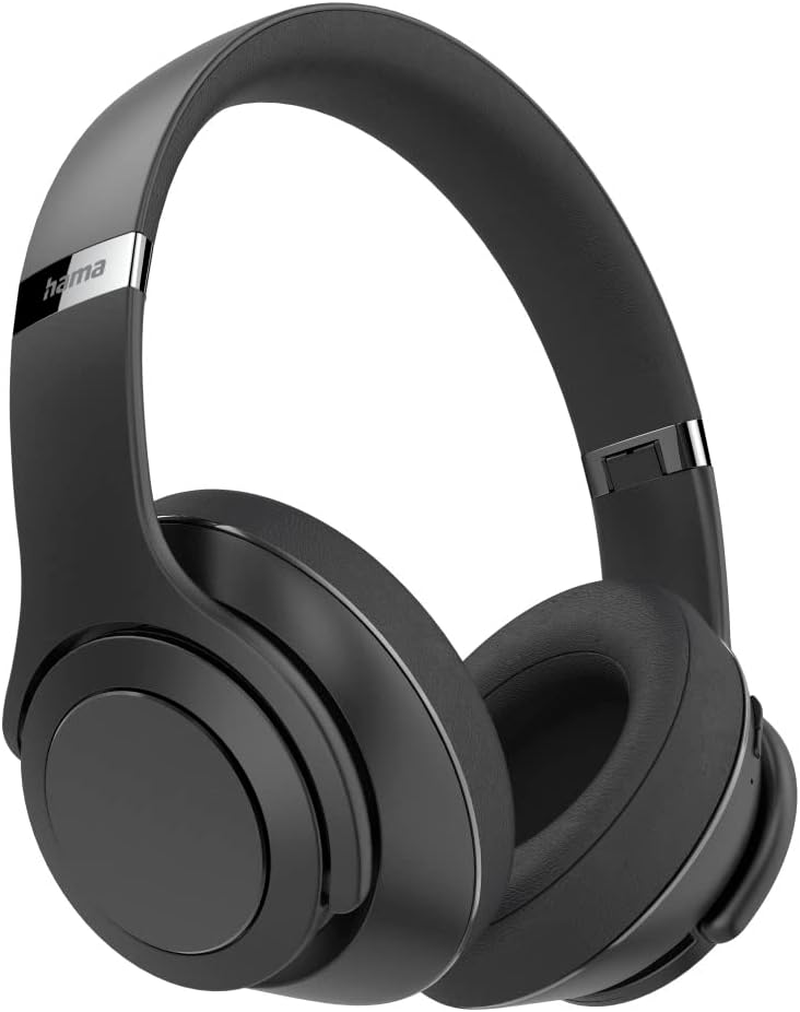 Hama Bluetooth&reg; Passion Turn Over-Ear Speaker EQ Foldable Headphones - Black