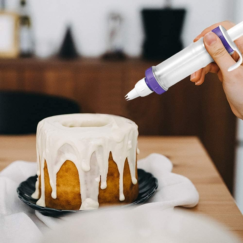 11Pcs Dessert Decorating Syringe Set, Dessert Decorator plus Icing Dispenser Cupcake Filling Injector Set, Cupcake Frosting Filling Injector Dessert Cream Piping Syringe Kits with Nozzles and Scrapers image number 3