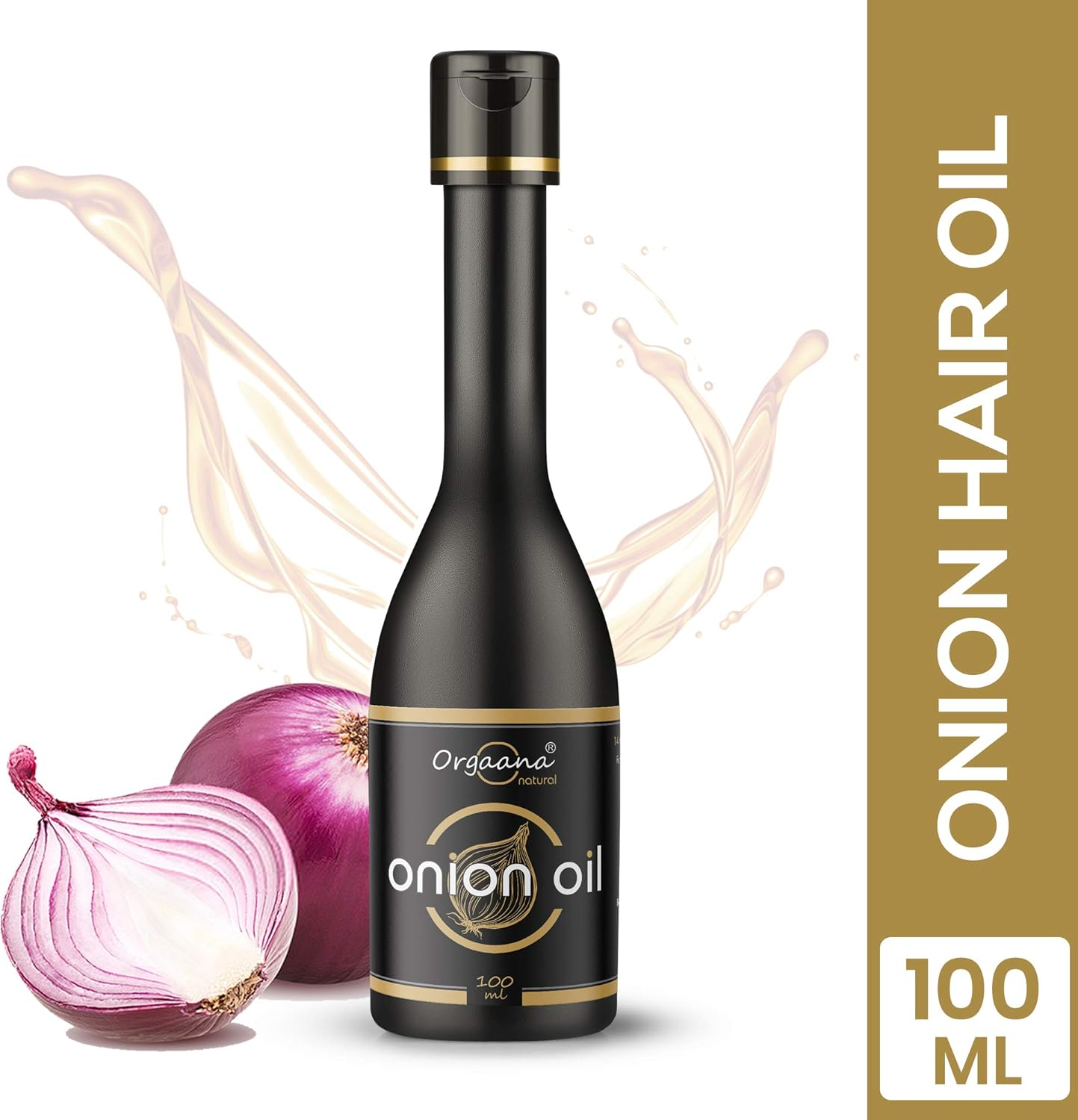 Orgaana Natural Herbal Onion Oil - anti Dandruff Oil 100Ml with 14 Essential Oils for Control Hair Fall,Nourish & Strenghtens Hair - 100% Natural Ingredients image number 6