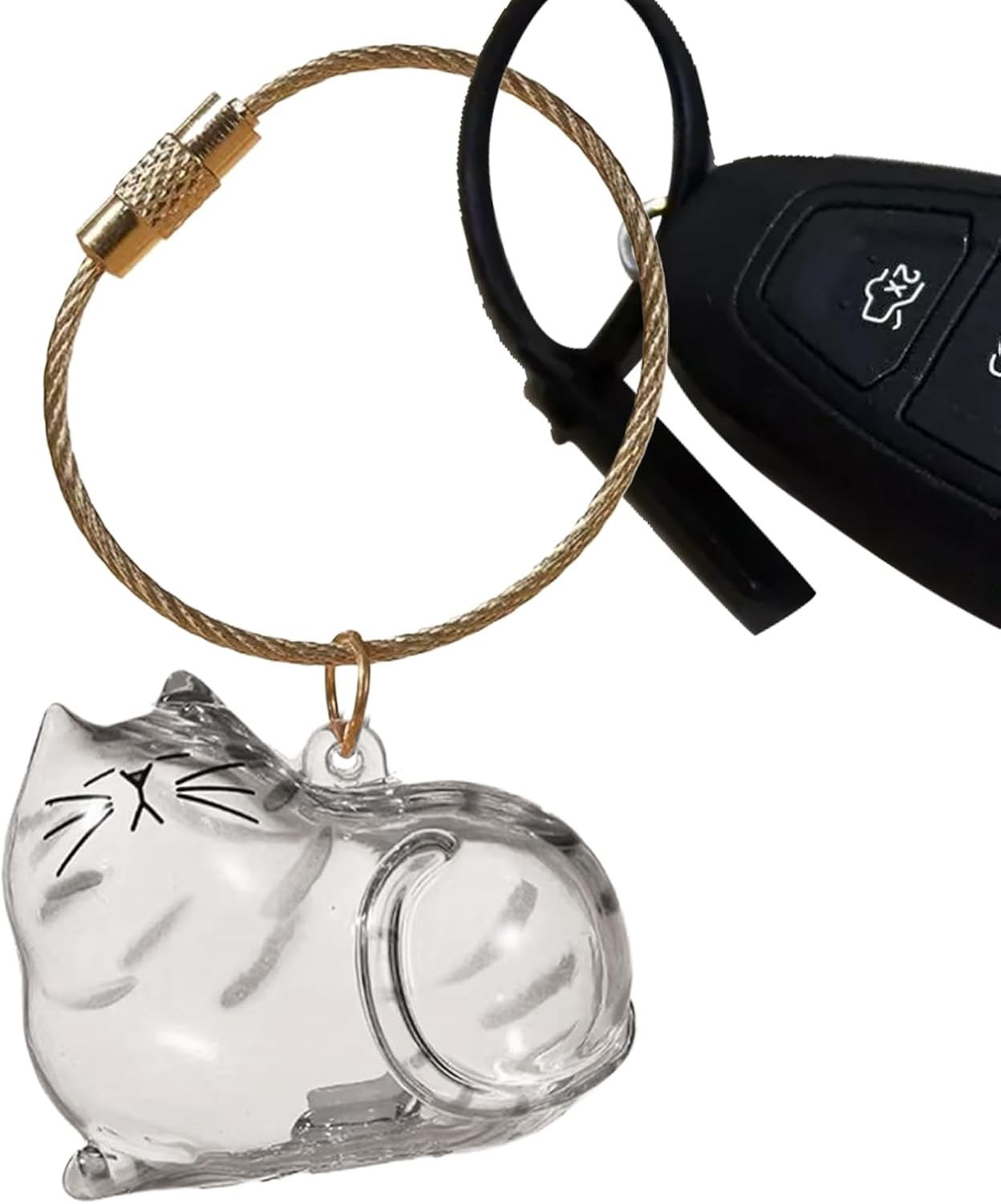 Transparent Cat Hair Storage Box, Cat Hair Storage Bottle, Pet Memorial Keepsake, with Meaningful Sympathy, Clear and Compact Design, 4.5Cm, for Friends & Family image number 4