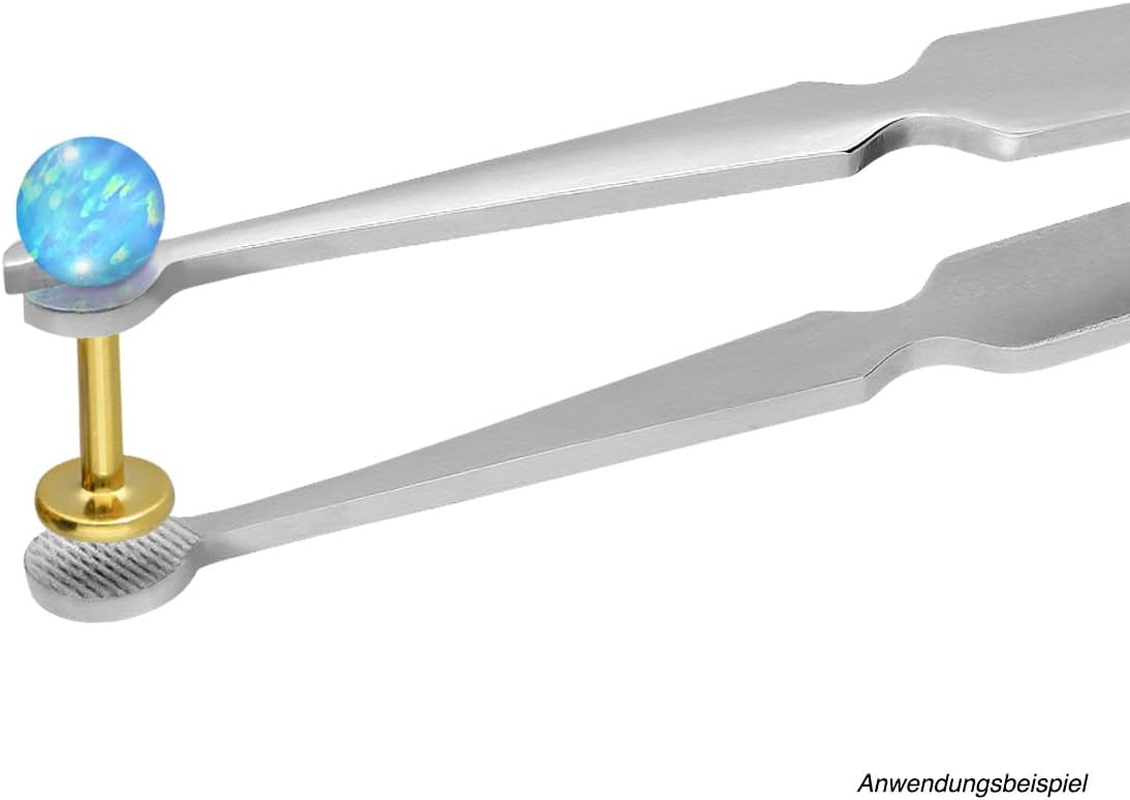 PIERCINGLINE Labret Piercing Tool Tweezers Ball Holder Stainless Steel image number 2