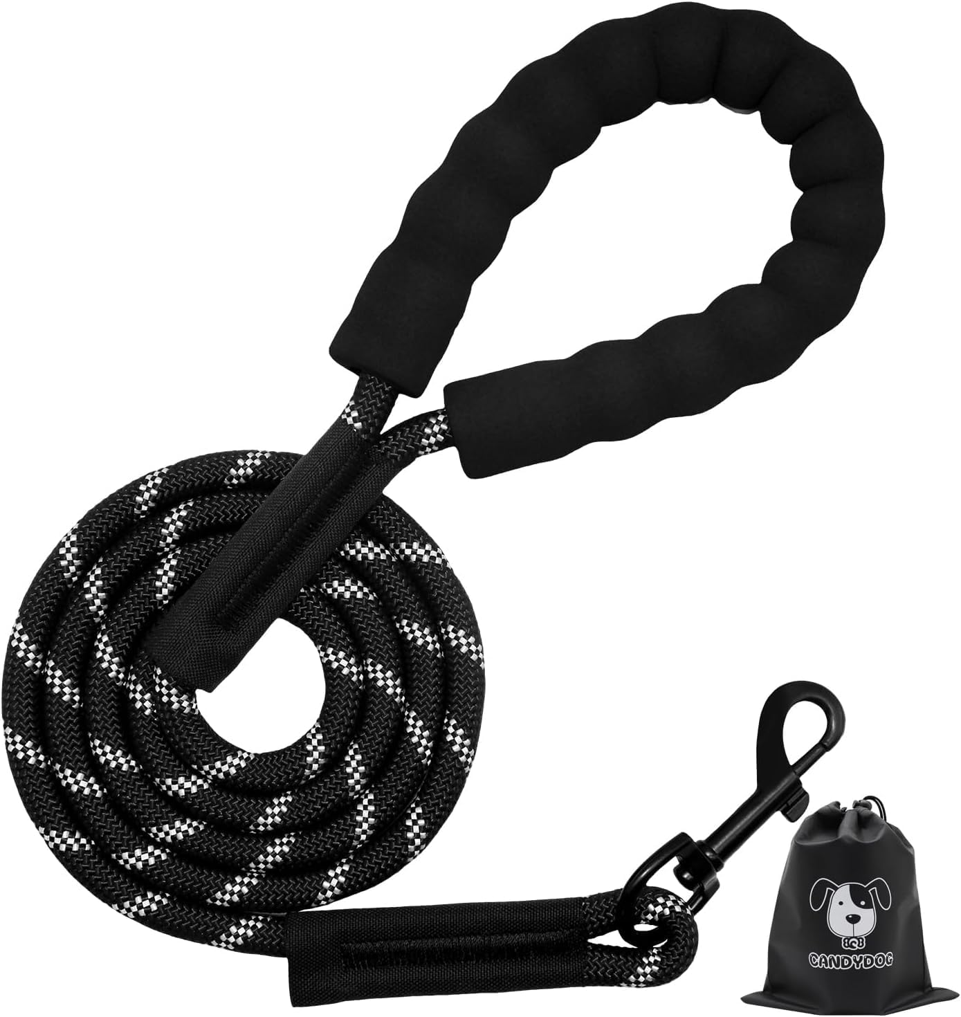 CANDYDOG Training Lead for Dogs, 20M Reflective Orange, Suitable for Small to Large Dogs