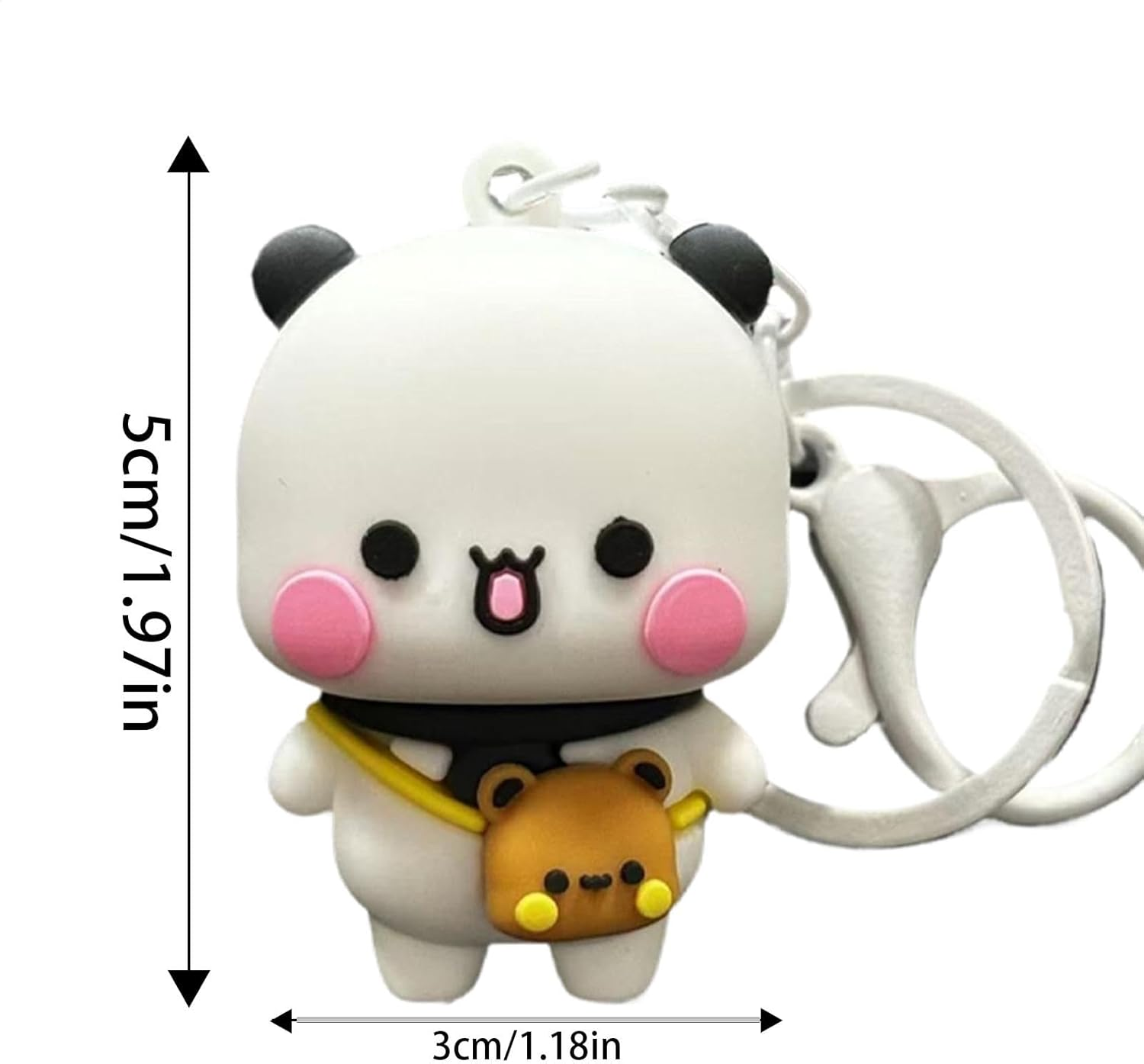Nybhyjka Cute Bear Keychain, Bear Keychain | Cartoon Key Charm Backpack Pendant | Bag Decoration Pendant Bear Key Chain Key Accessories for Bag, Handbag, Bag - Other image number 2