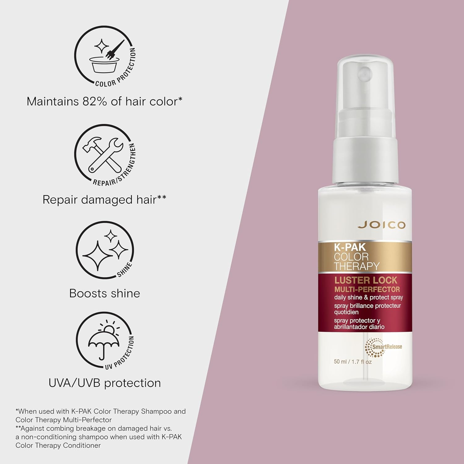 Joico K-Pak Colour Therapy Luster Lock Spray 50Ml image number 2