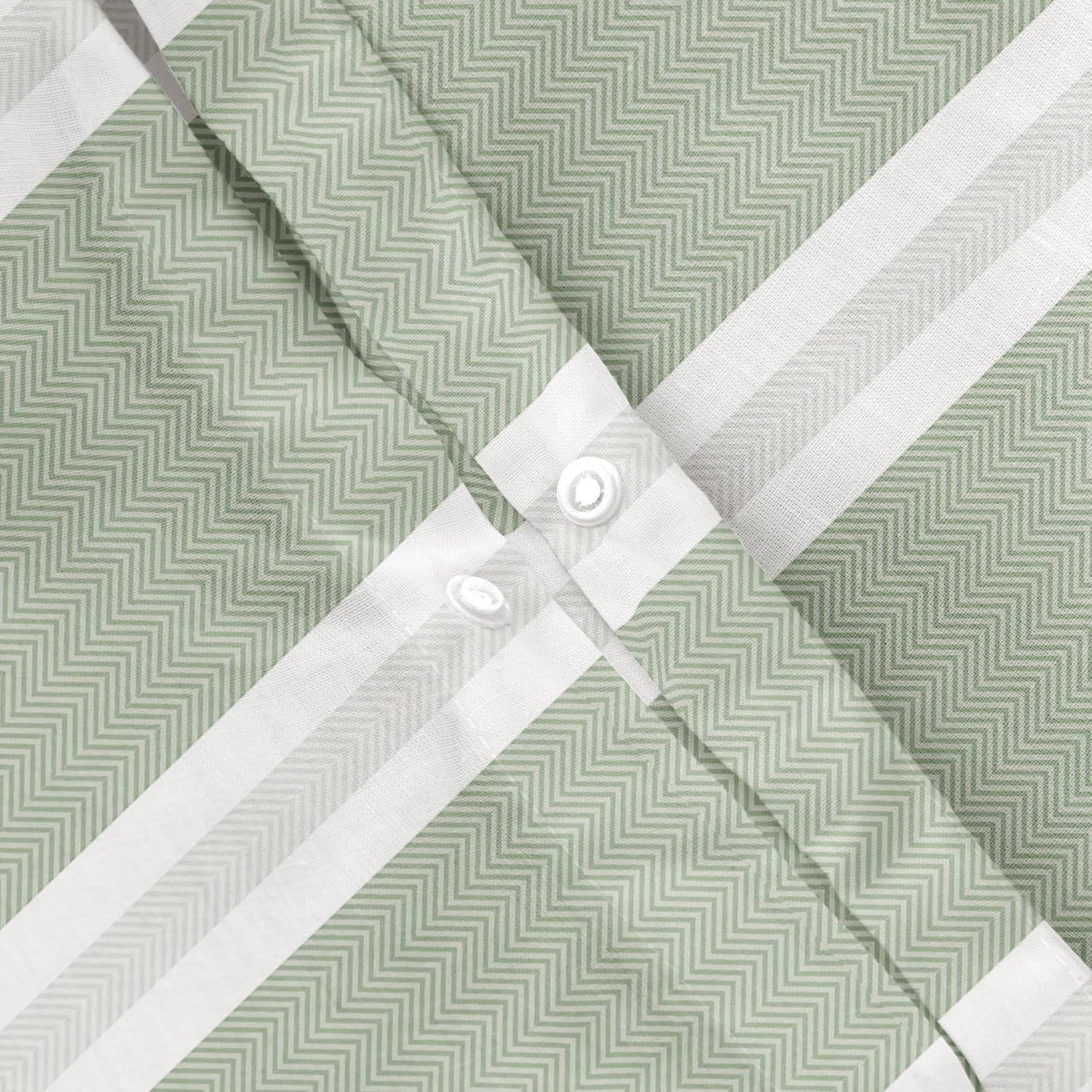 GAMUSI Bedding Set for 90 Cm Bed 100% Cotton Pillowcase 45 X 110 Cm Green Lines Printed image number 3