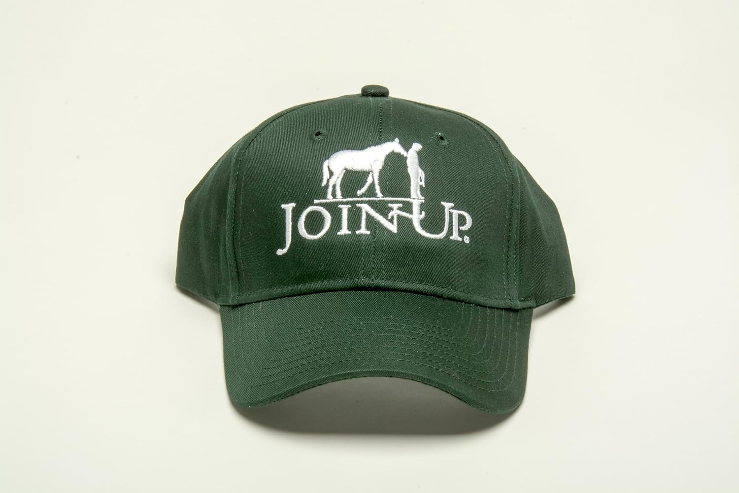 Monty Roberts Shop Unisex-Adults Adjustable Hunter Green Baseball Cap - One Size Fits Most, Cotton, Join-Up&reg; Logo, HAT, Clothing, Shoes & Jewelry