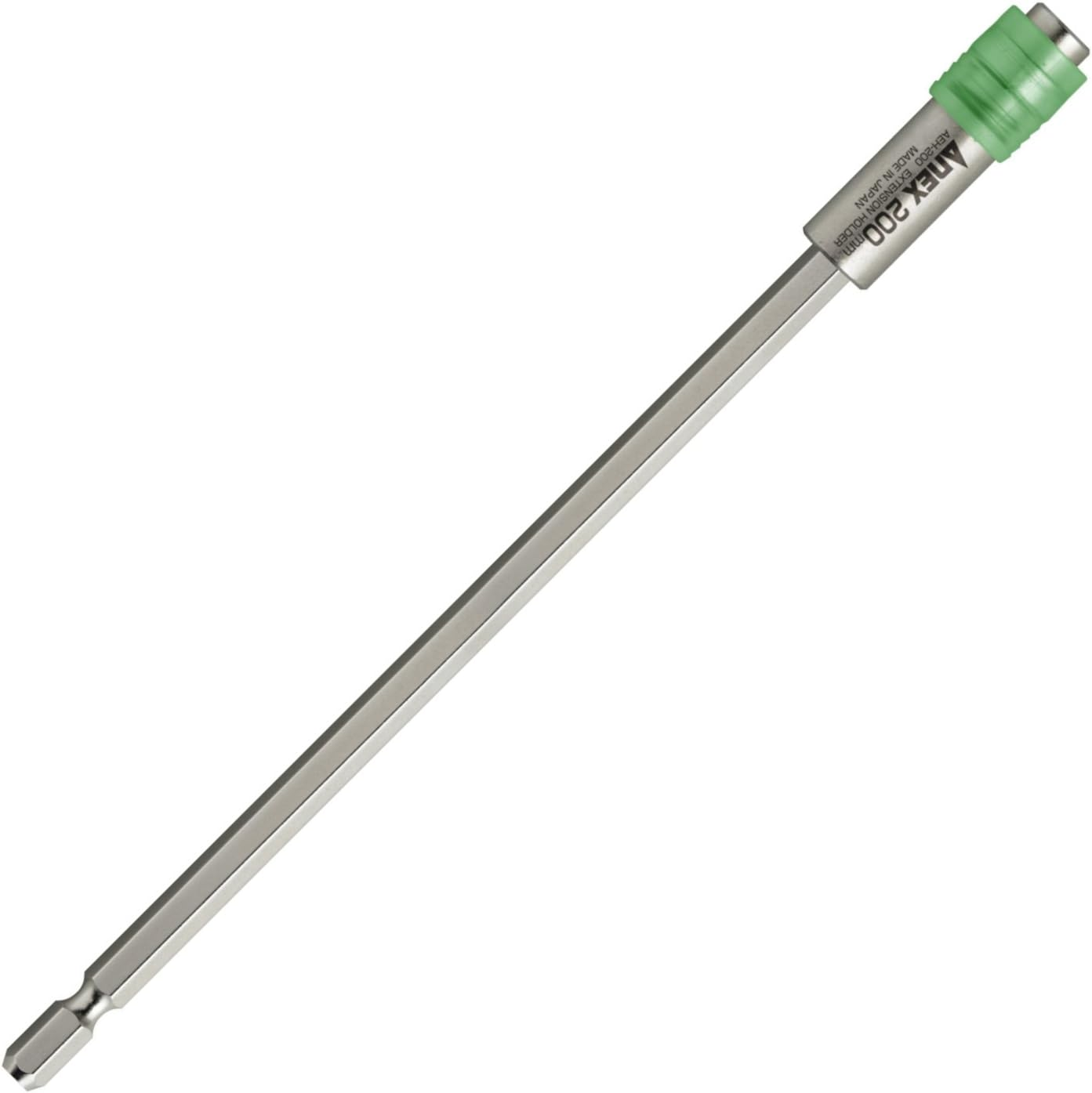 ANEX AEH-200 Bit Holder, Extension for Electric, 7.9 Inches (200 Mm), for Tightening Screws in Small Spaces and Hard to Reach Places, Bit Holder, Extension Bar, Groove Step Bit, Disassembly of Drum image number 2