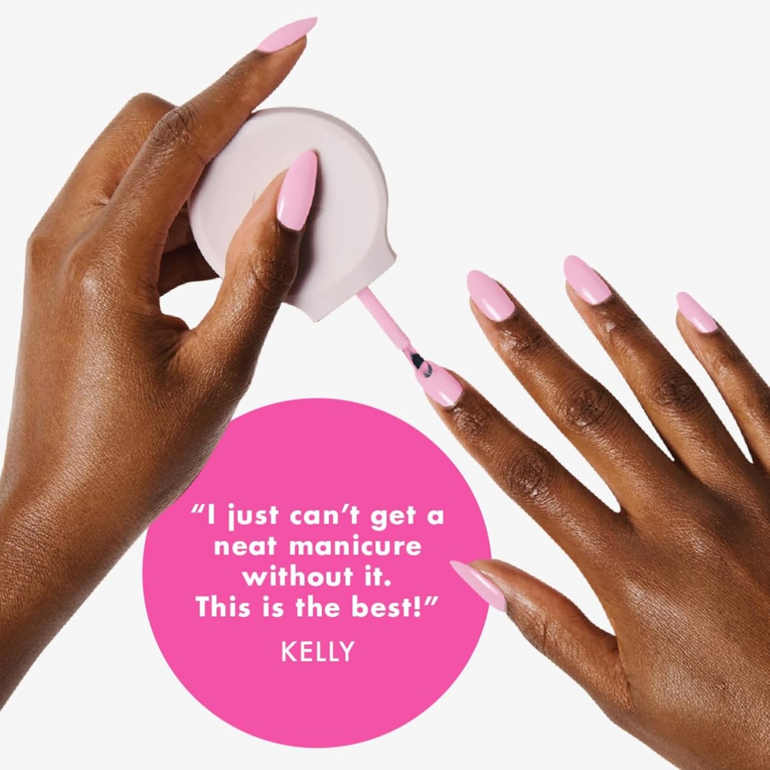 Olive & June - the Poppy Universal Nail Polish Bottle Handle | Paint with Both Hands | Ergonomic Grip for Neat, Easy, Steady At-Home Manicures | Soft Silicone | Fits Any Bottle | Patented Design image number 5