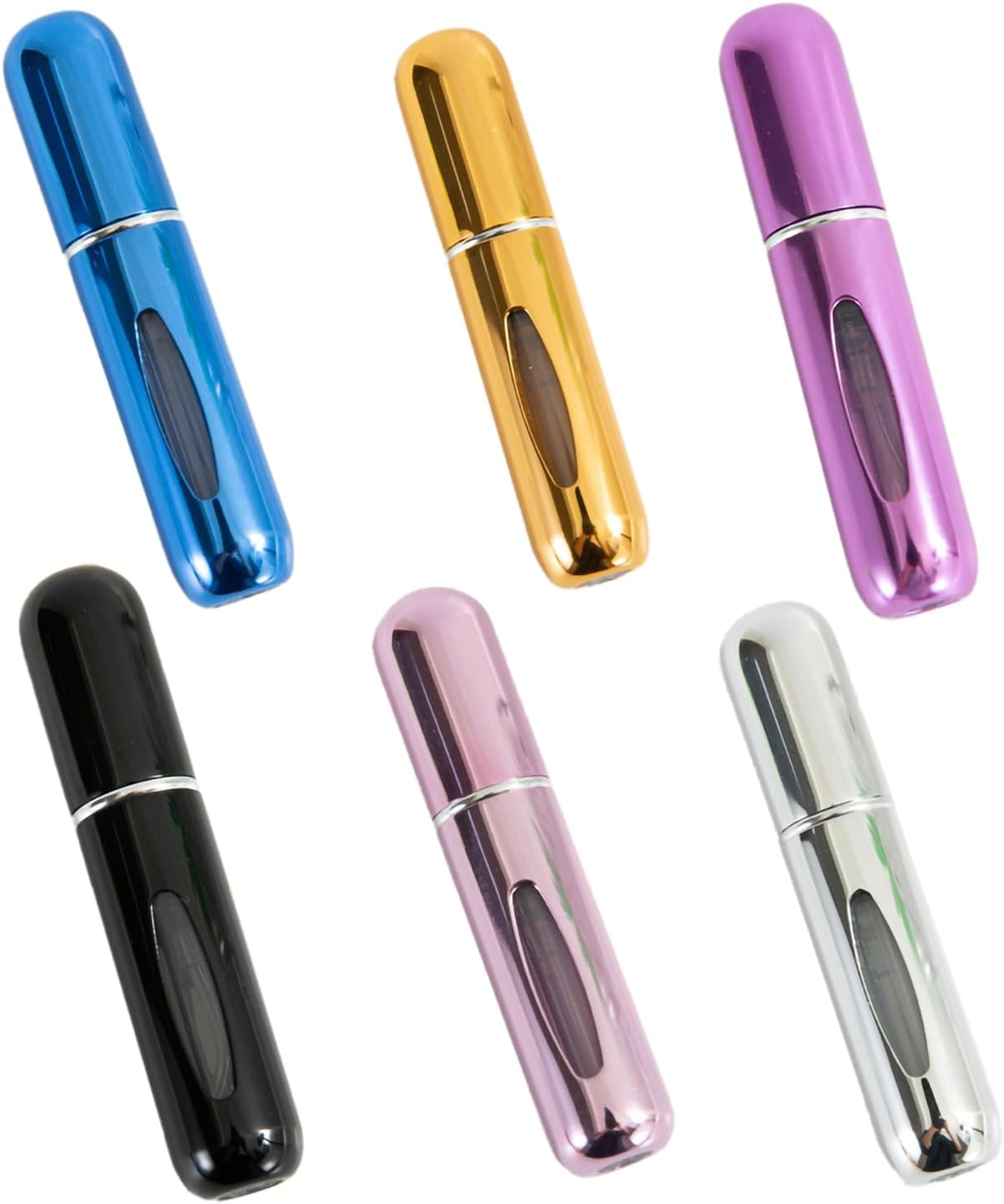 CTOUUGRS Portable Mini Refillable Perfume Atomizer Bottle 5Ml Travel Size Refillable Perfume Spray Scent Pump Case 6 Pack Small Perfume Refill Bottle for Women and Men（5Ml） image number 4