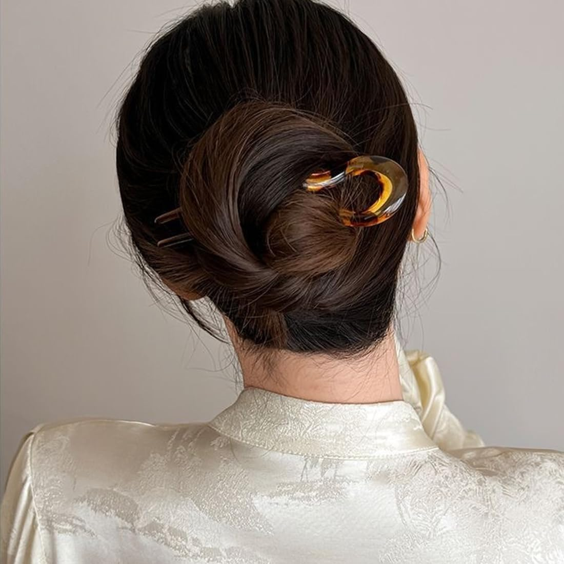 U-Shaped Hair Pin, Bobby Pins, Metal, 6 Pieces, U-Shaped Hair Pins, French Style, Hairpin Hair Clips, Headpiece for Women and Girls, Hair Clips Hair Clip