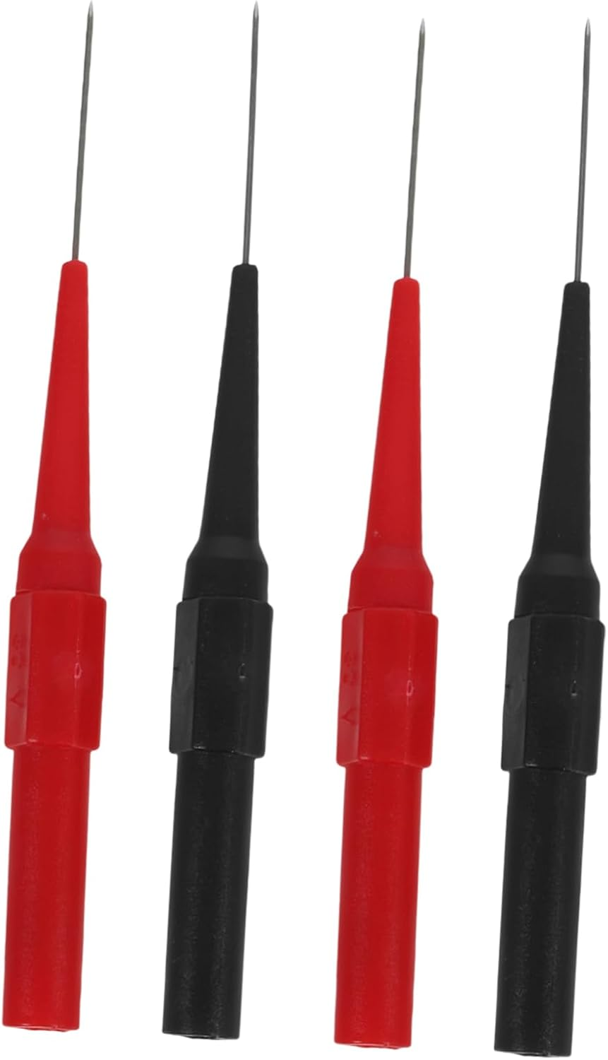 BELLIFFY 4Mm Automotive Circuit Test Needle Probe for Multimeter Leads, Back Probe Kit 4 Pins, Electrical Wire Piecing Tool for Car Circuit Diagnostics and Board Testing image number 2