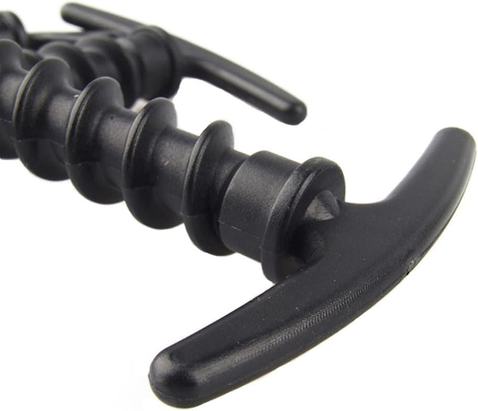 Happyyami Lightweight Nylon Tent Pegs 10 Pack Screw in Camping Stakes for Beach Muddy Grassland Outdoor Use image number 2