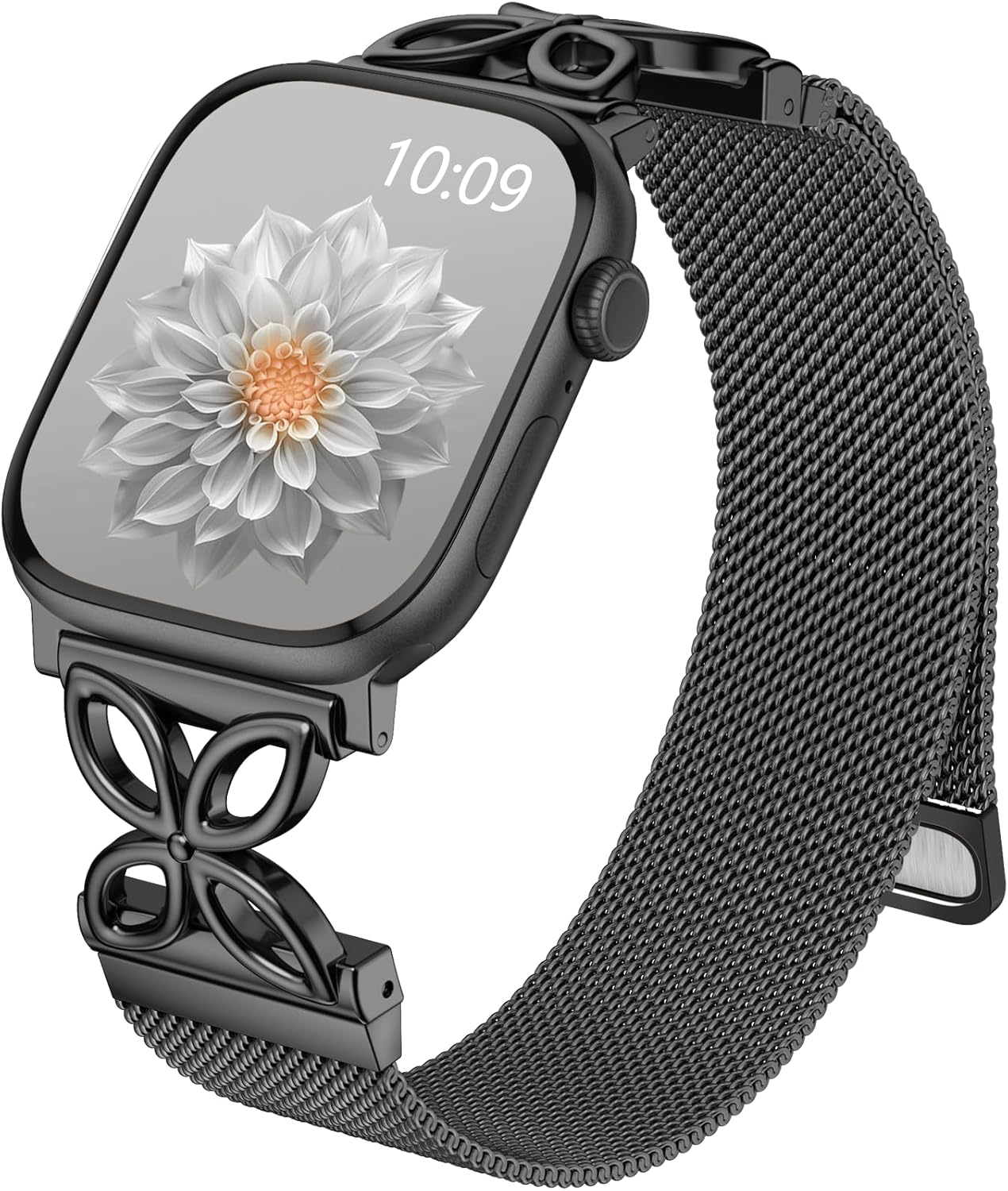 Witzon Mesh Loop Compatible with Apple Watch Bands for Women 40Mm 41Mm 42Mm 44Mm 45Mm 46Mm 49Mm 38Mm Series 10 9 8 7 6 5 4 3 2 1 SE, Metal Stainless Steel Magnetic Strap for Iwatch Bands