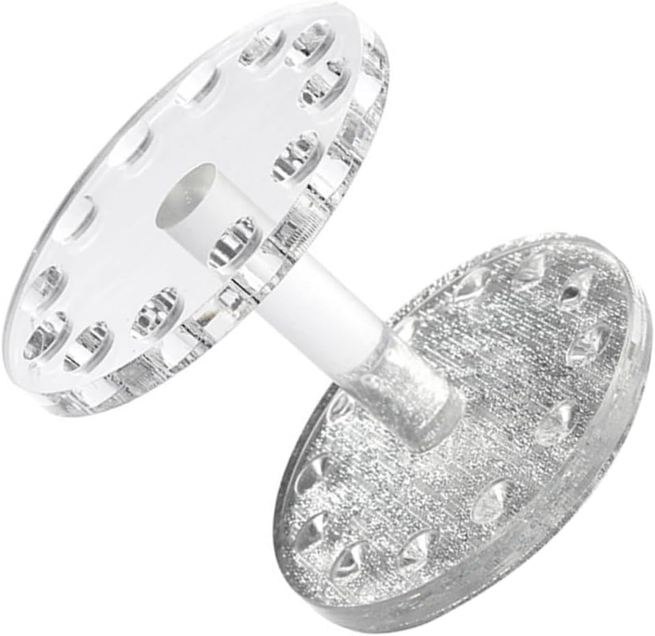 IWOWHERO round Nail Art Brush Holder Tool Stand for Manicure Nail Brush for Painting Portable and Easy to Use