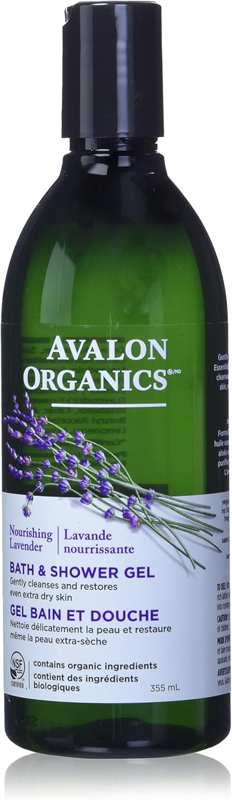 Avalon Organics Bath Shower Gel - Nourishing Lavender by Avalon for Unisex - 12 Oz Shower Gel, 355 Ml image number 5