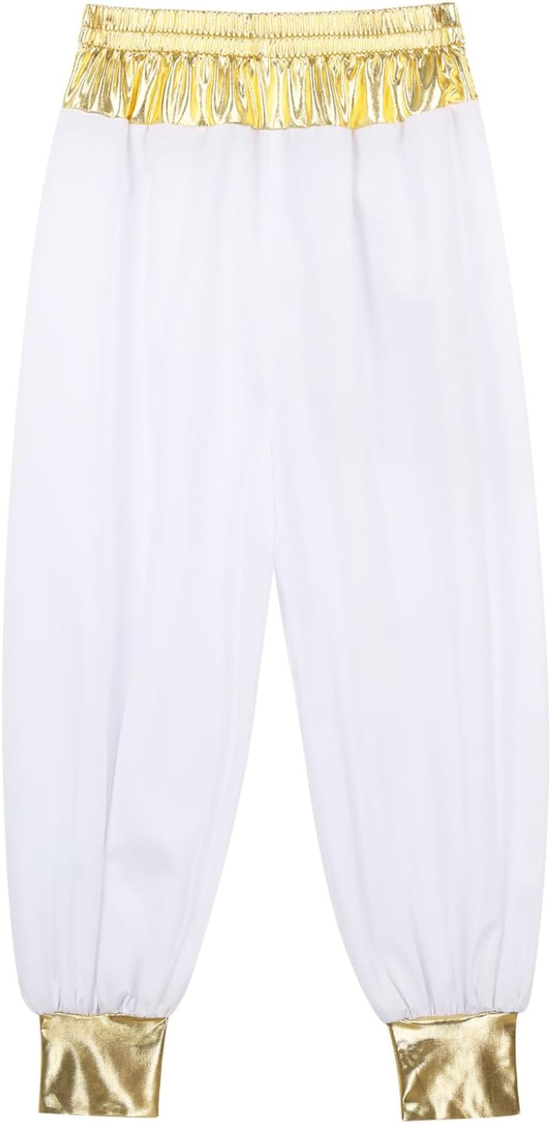 Hansber Kids Boys Arabian Prince Costume Velvet Cap Street Vest with Harem Pants for Halloween image number 5