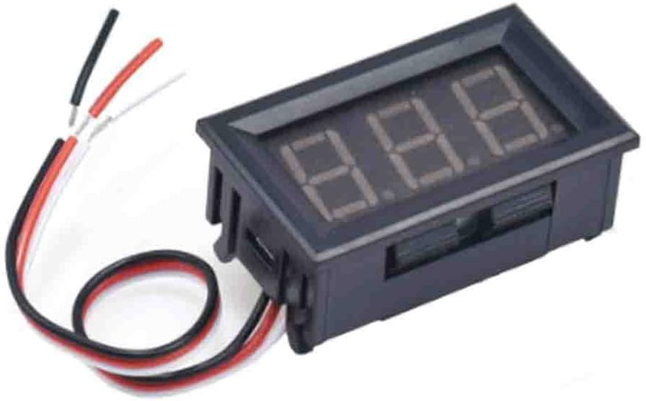 5Pcs 0.56 Inch Mini DC Digital Voltmeter 3 Wire DC 0 V to 30V LED Display Voltage Panel Meter (Blue Light) image number 1