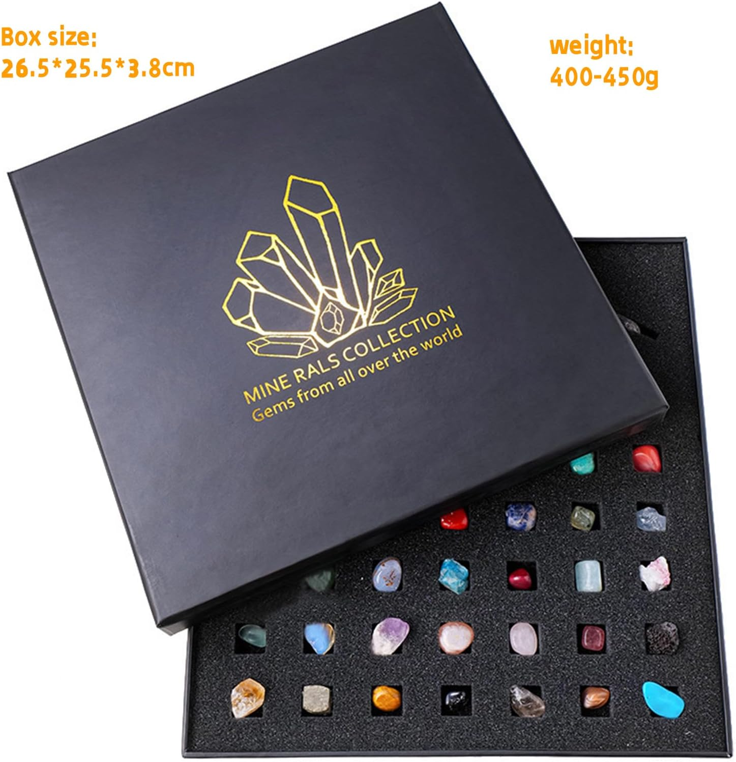 Rock Kit for Geology Enthusiasts | Rock Collection with Mineral Testing Tools, Crystal Geode Display & Volcanic Samples | Beginner to Advanced Specimen Study image number 6