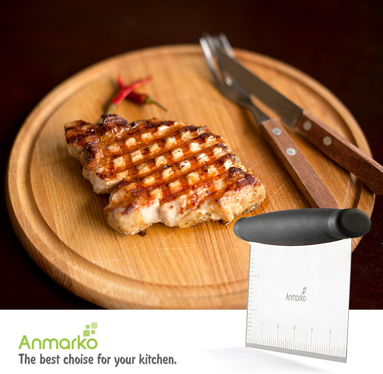 Stainless Steel Metal Spatula Set - Griddle Scraper Flat Spatula Pancake Flipper Hamburger Turner - Metal Utensil Great for BBQ Grill Flat Top Cast Iron Griddle Accessories - Commercial Grade image number 2