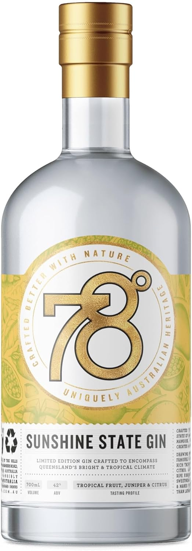 78 Degrees Sunshine State Gin 700Ml