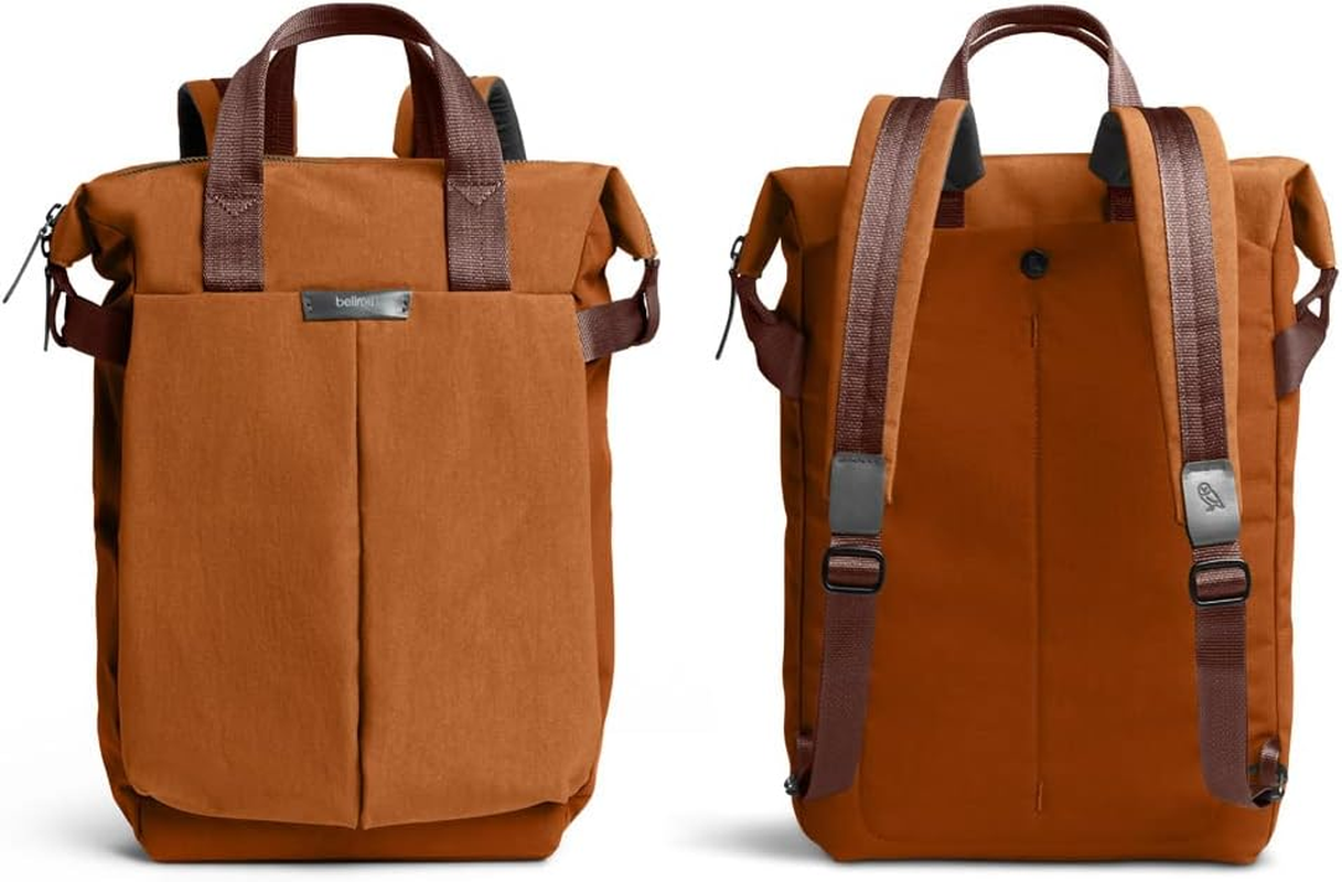 Bellroy Tokyo Totepack, Water-Resistant Woven Convertible Backpack and Tote Bag - Bronze - Raven image number 5