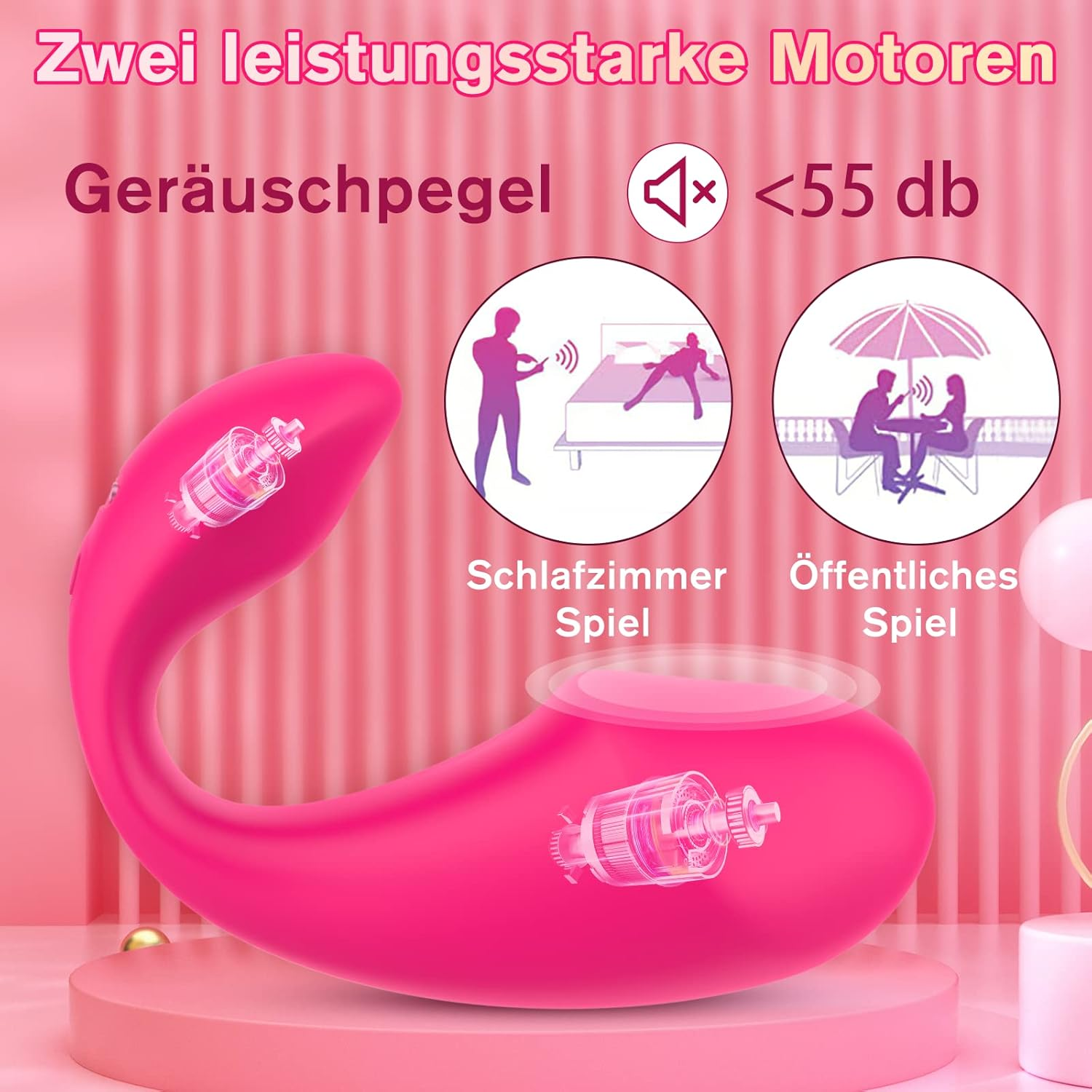 Vibrator with App and Bluetooth for Her Clitoris G-Spot & Vaginal, Portable Dildo, Stimulator with 10 Silicone Vibration Modes, Wearable Love Balls Sex Toy with Remote Control for Couples image number 5