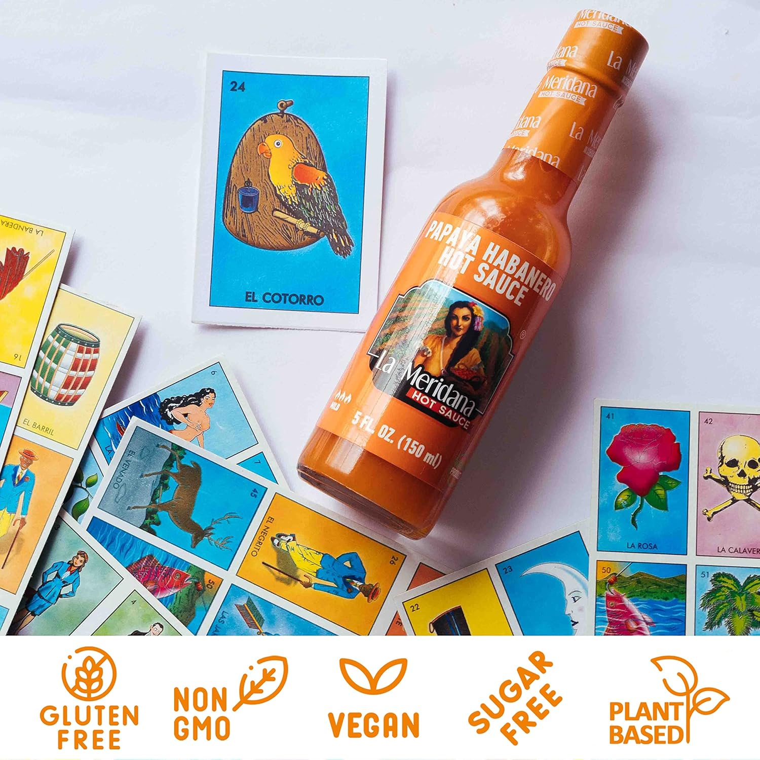 La Meridana Papaya Habanero Hot Sauce 150 Ml image number 2