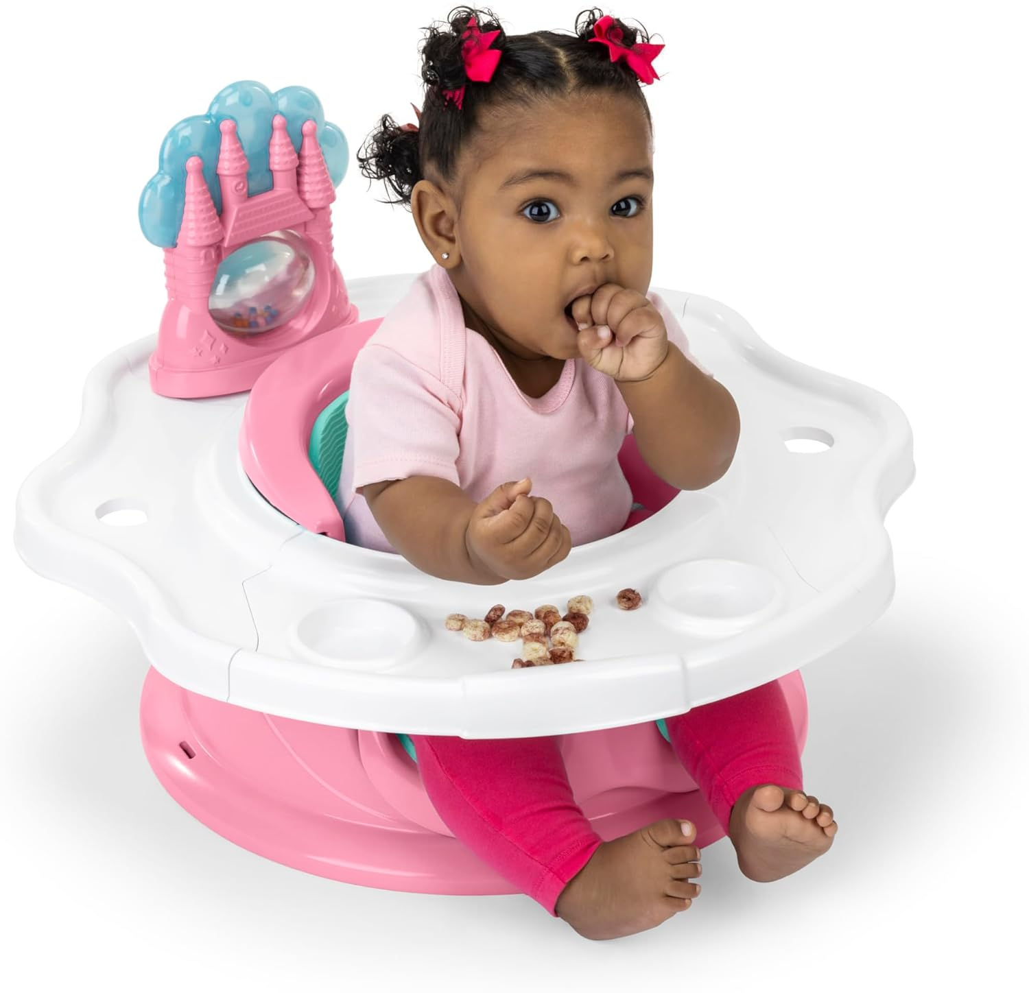 Bright Starts Disney Princess Superseat, Fun Baby Seat for Sitting Up, Playtime, and Meals, Ages 4 Months to 4 Years, Pink image number 3