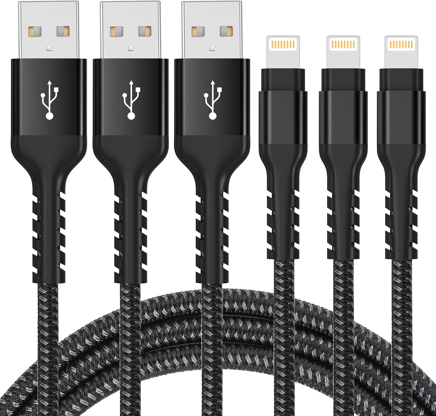 Azhizco 3Pack 0.3 M Iphone Charger Cable, Apple Mfi Certified USB to Lightning Cable Short Lightning Cable Fast Charger for Power Bank Iphone 14 13 12 11 Pro Max XR XS Max X 10 8 7 6 Ipad