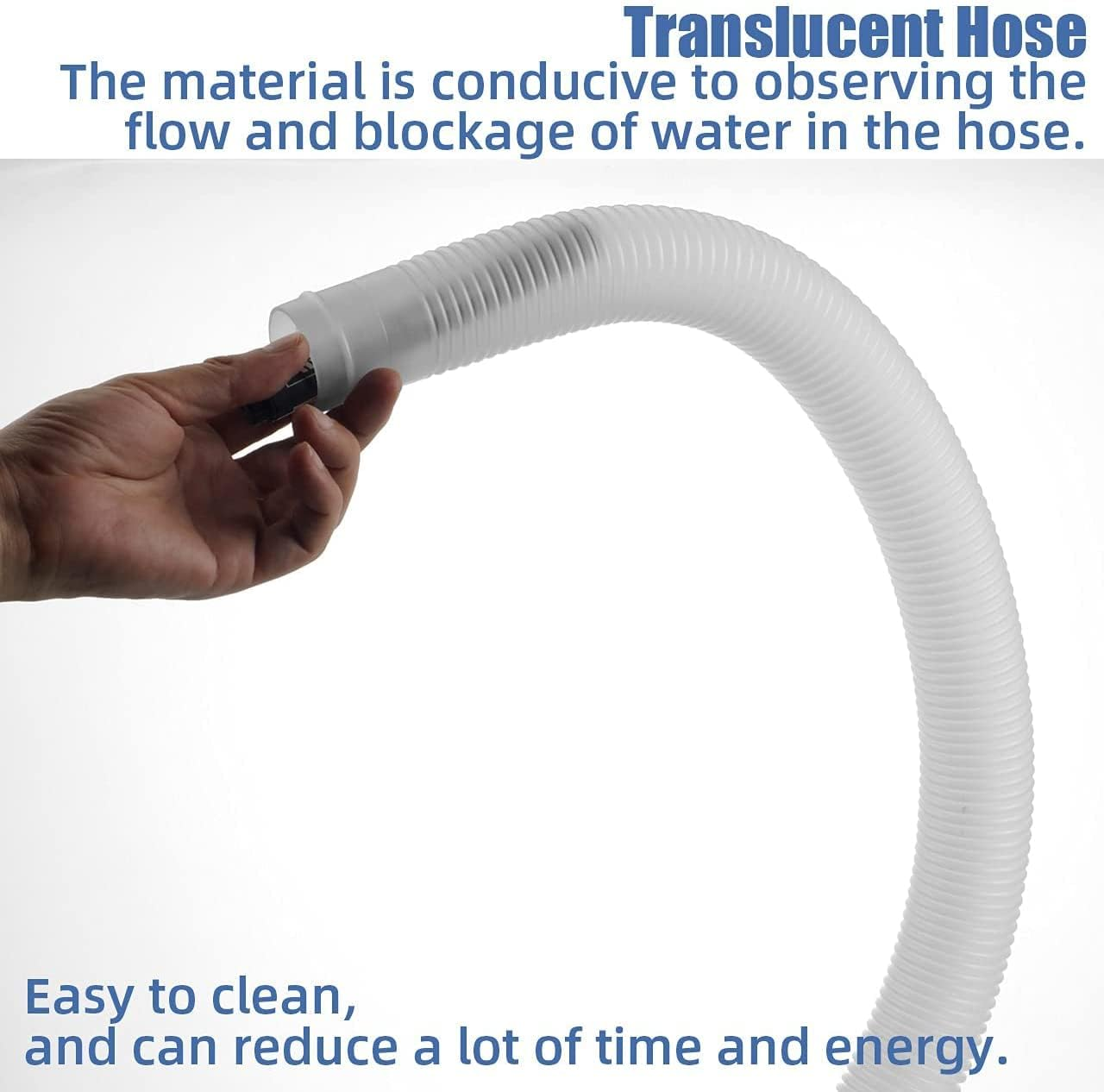 Dimakung 1.5" X 3Ft Pool Skimmer Hose Replacement for Intex above Ground Pool Skimmer Pump Transfer Hose Part # 10531 25016 image number 4