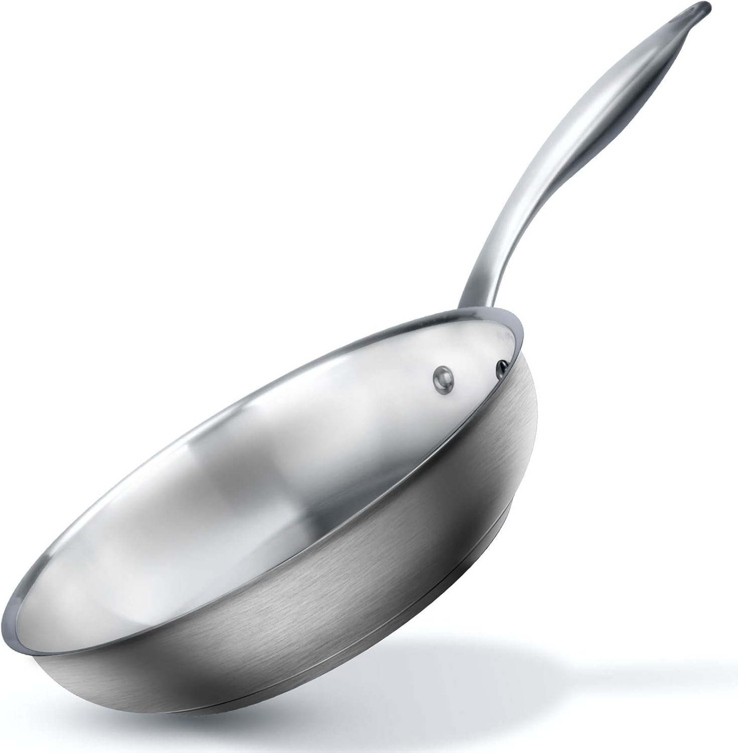 Duxtop Professional Stainless Steel Fry Pan, Induction Ready Cookware with Impact-Bonded Technology, 9.5 Inches image number 3