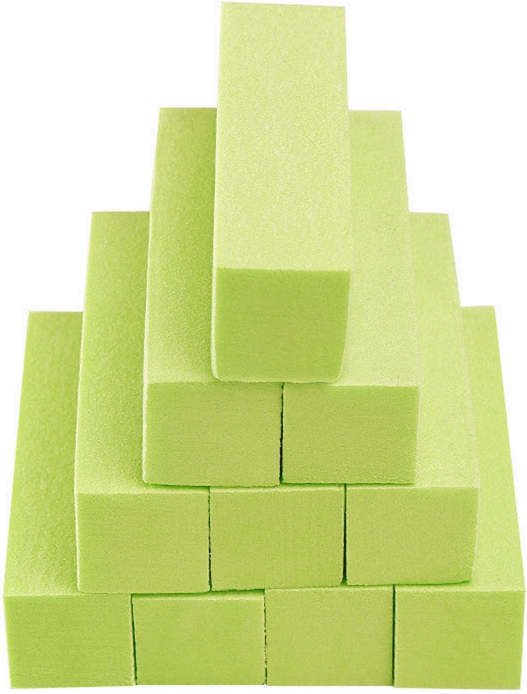Rulbelok 4-Sided Nail File Blocks Sponge Nails Polish Sanding Buffer Strips 10Pcs Professional Nail Buffers Nail Grooming Tools - Purple image number 5