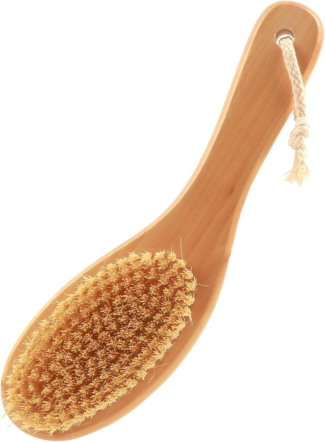Dry Brushing Body Brush with Curved Handle, Natural Boar Bristles & Bamboo Brush for Exfoliation, Lymphatic Drainage, Spa-Quality Dry Skin Brush for Improved Circulation, Cellulite Reduction (01) image number 2