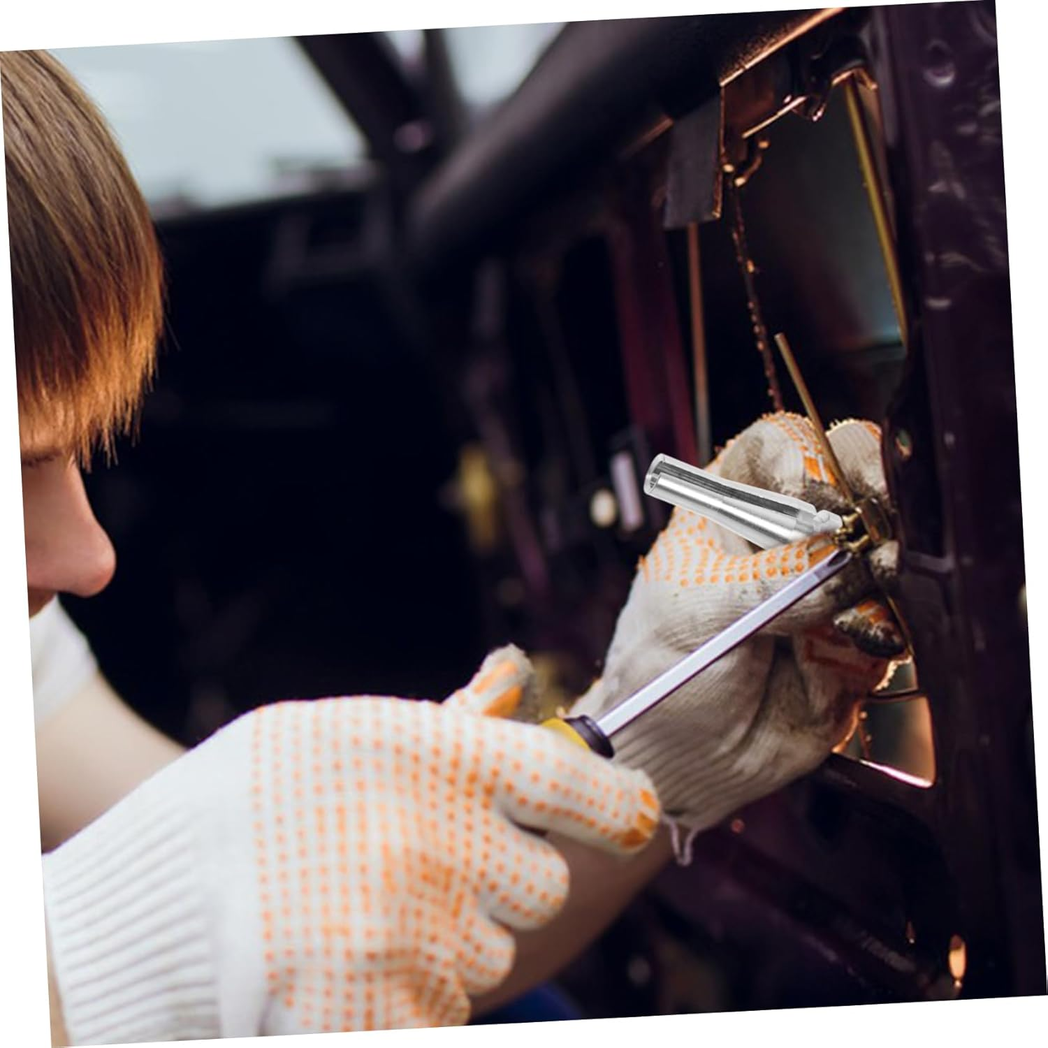 GARVALON 4Pcs Door Latch Cable Repair Kit with Cable Ends Replacement for F-Series Rear Door Compatible with Automotive Repair Tools image number 6