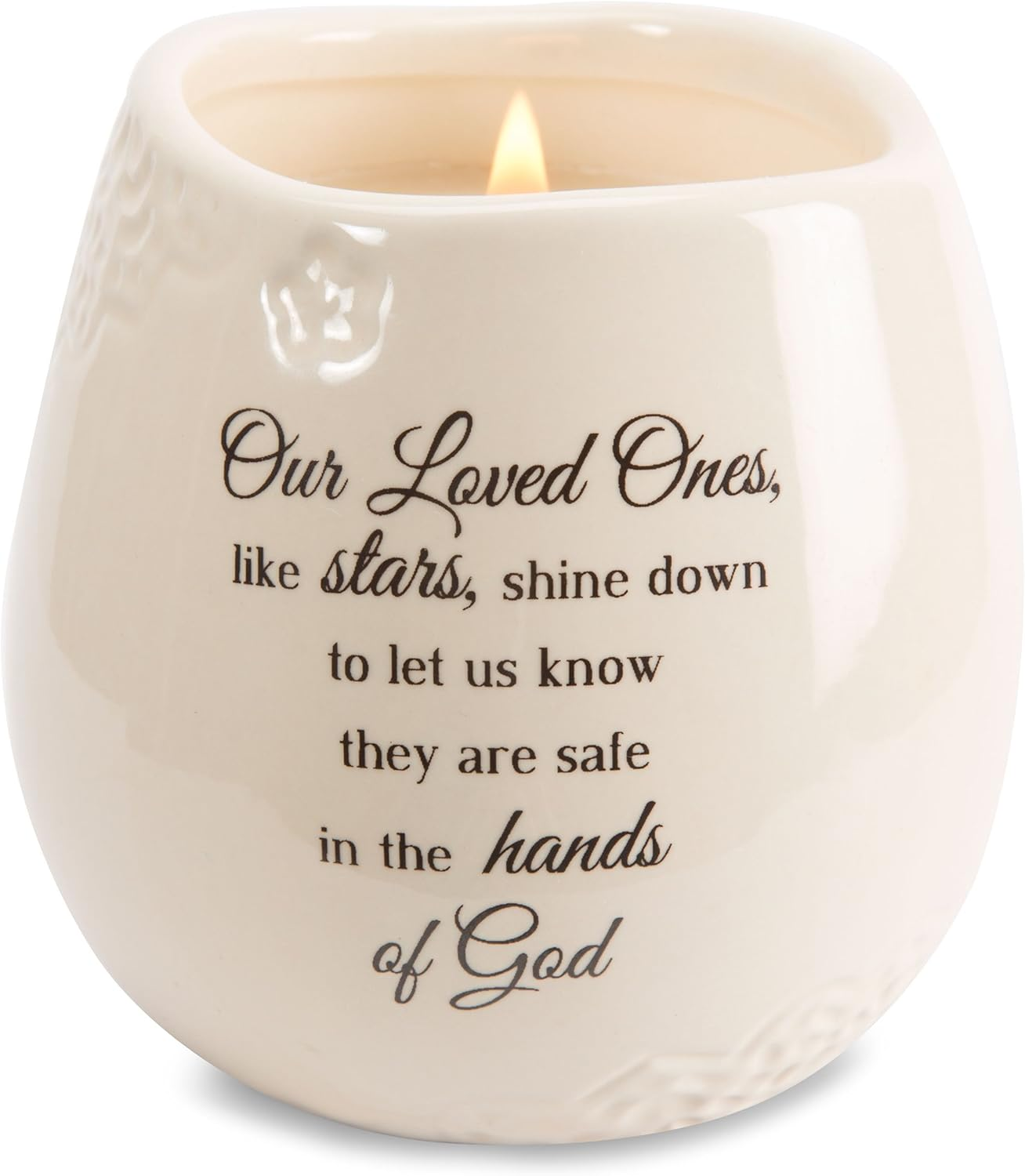 Light Your Way Memorial 19175 in Memory Loved Ones Shine Ceramic Soy Wax Candle image number 2