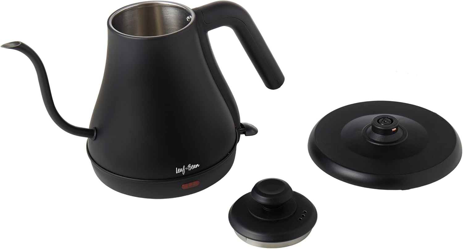 Leaf & Bean Electric Goose Neck Kettle Black, 800Ml, 28.5X18.5X20Cm - Controlled Pouring for Coffee Brewing and Tea Preparation image number 3