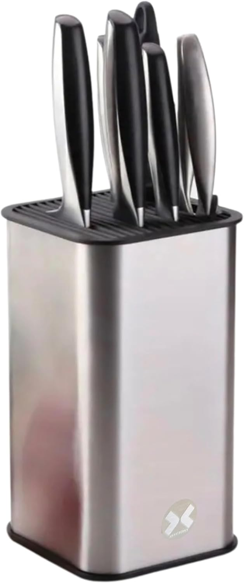 SMART PEPPER Knife Block Holder, Universal Knife Block without Knives, Space Saving Knife Storage and Protect Blades, Unique Modern Design with Scissor Slot image number 2