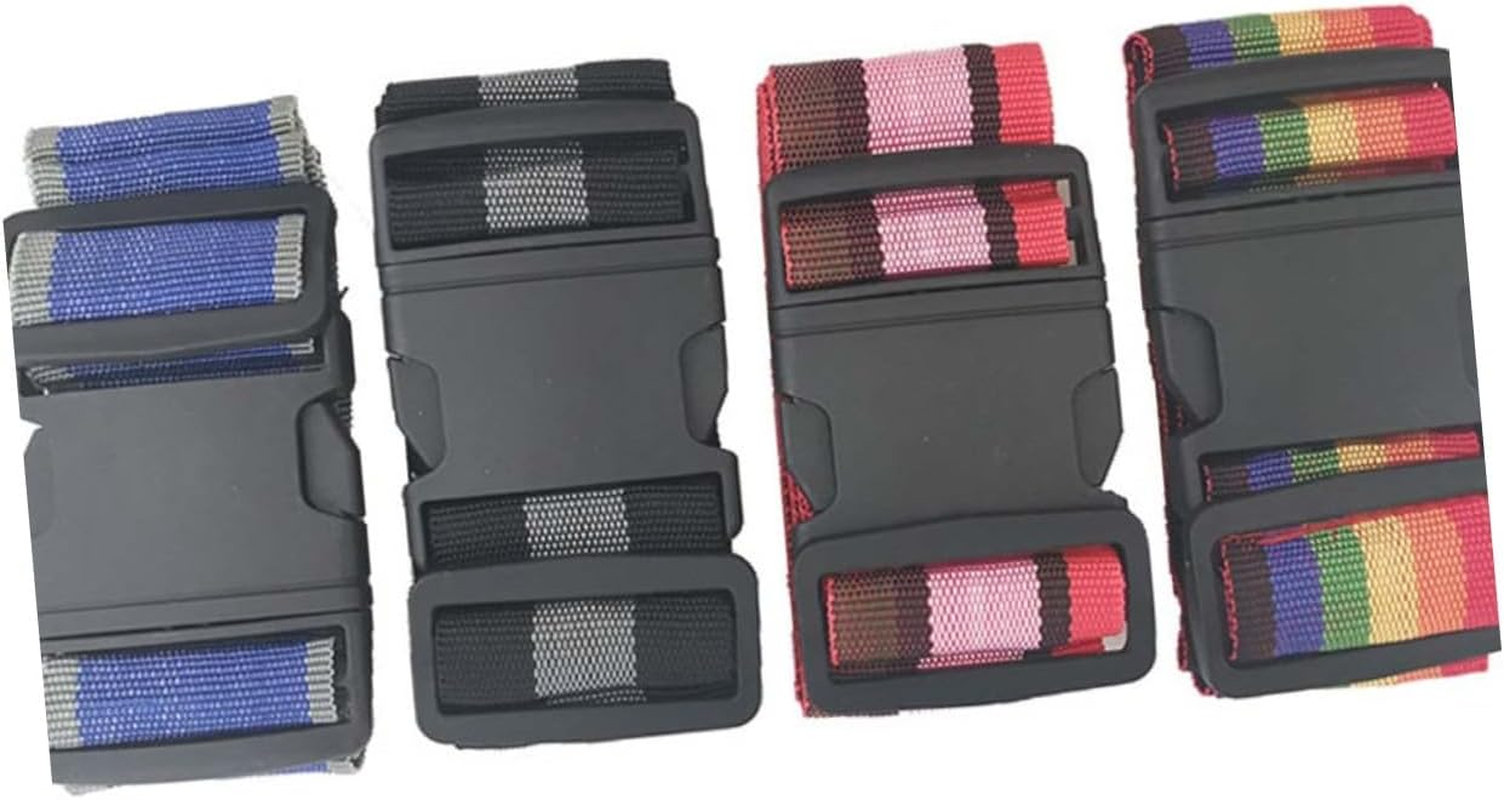 Iplusmile Carry Luggage Bag Packing Straps 4Pcs Luggage Straps Adjustable Length (95-180Cm) for Suitcases Suitcases image number 3